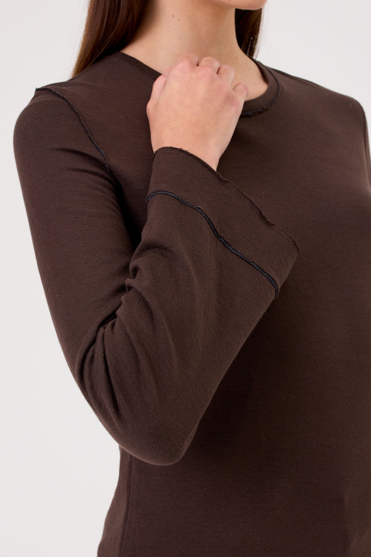 Serena Bell Pullover - Goldie LeWinter #color_coffee - limited edition