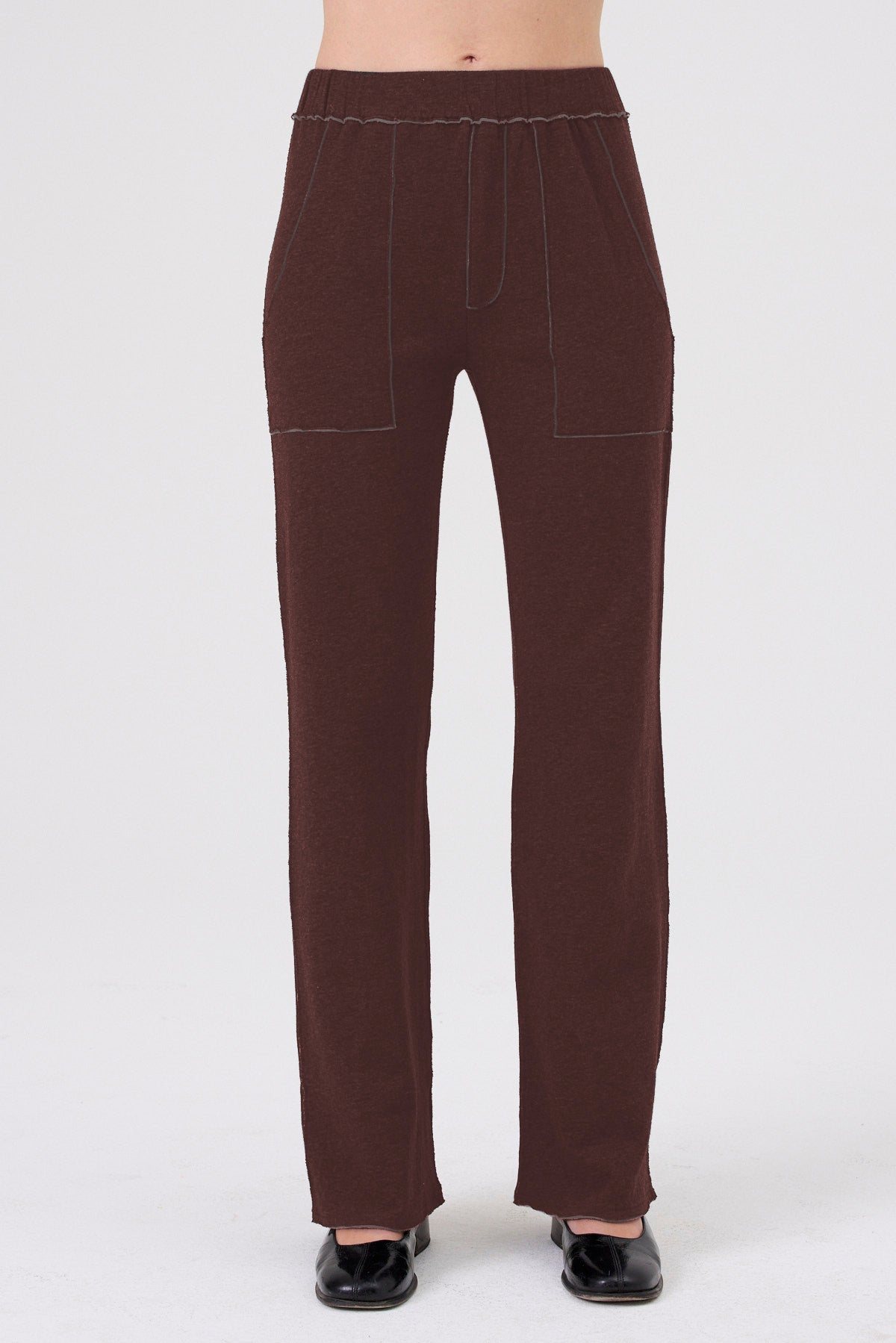 Serena Studio Pant - Goldie LeWinter #color_coffee - limited edition