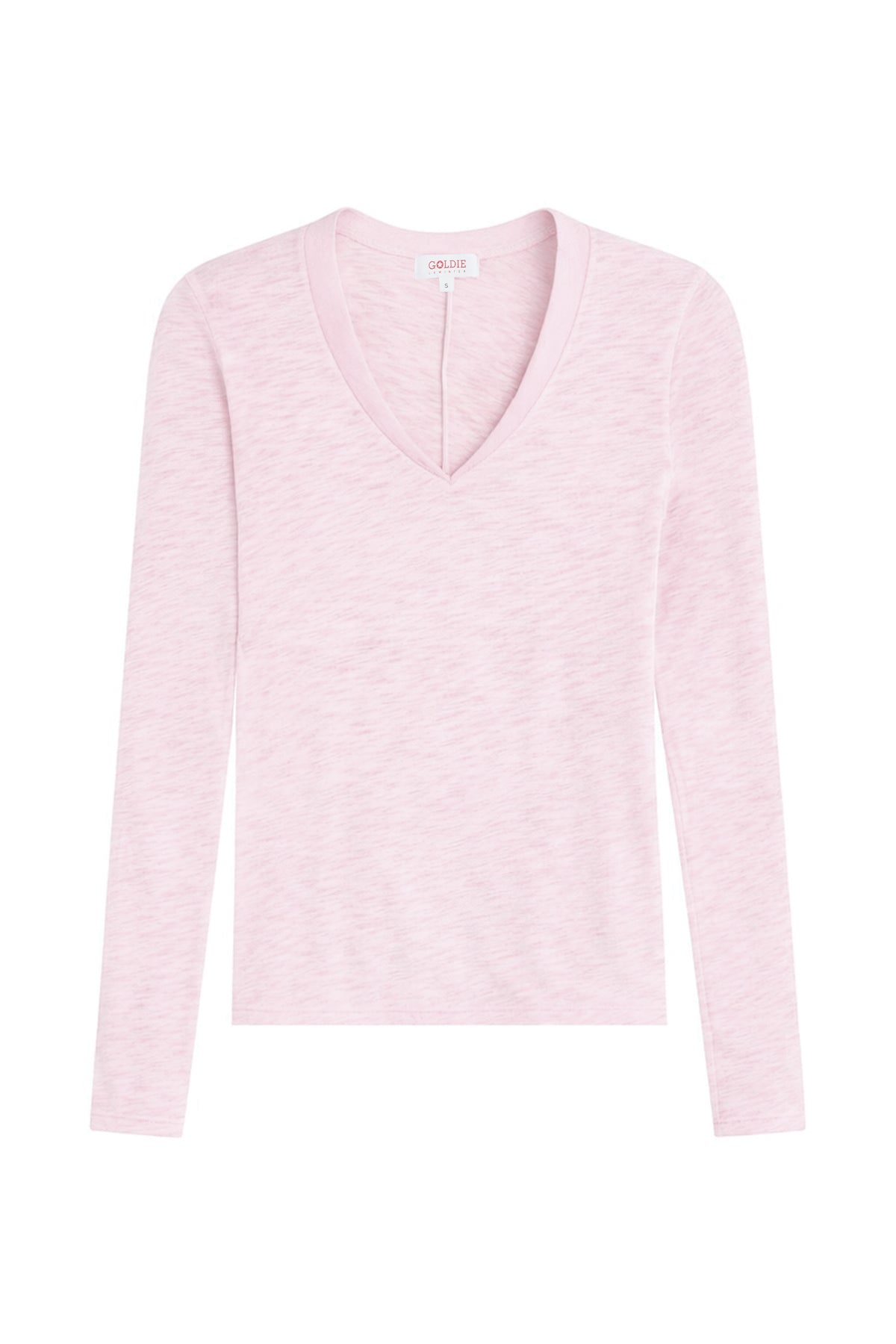 Serenity Long Sleeve V Neck Tee - Goldie LeWinter #color_cherry blossom - limited edition