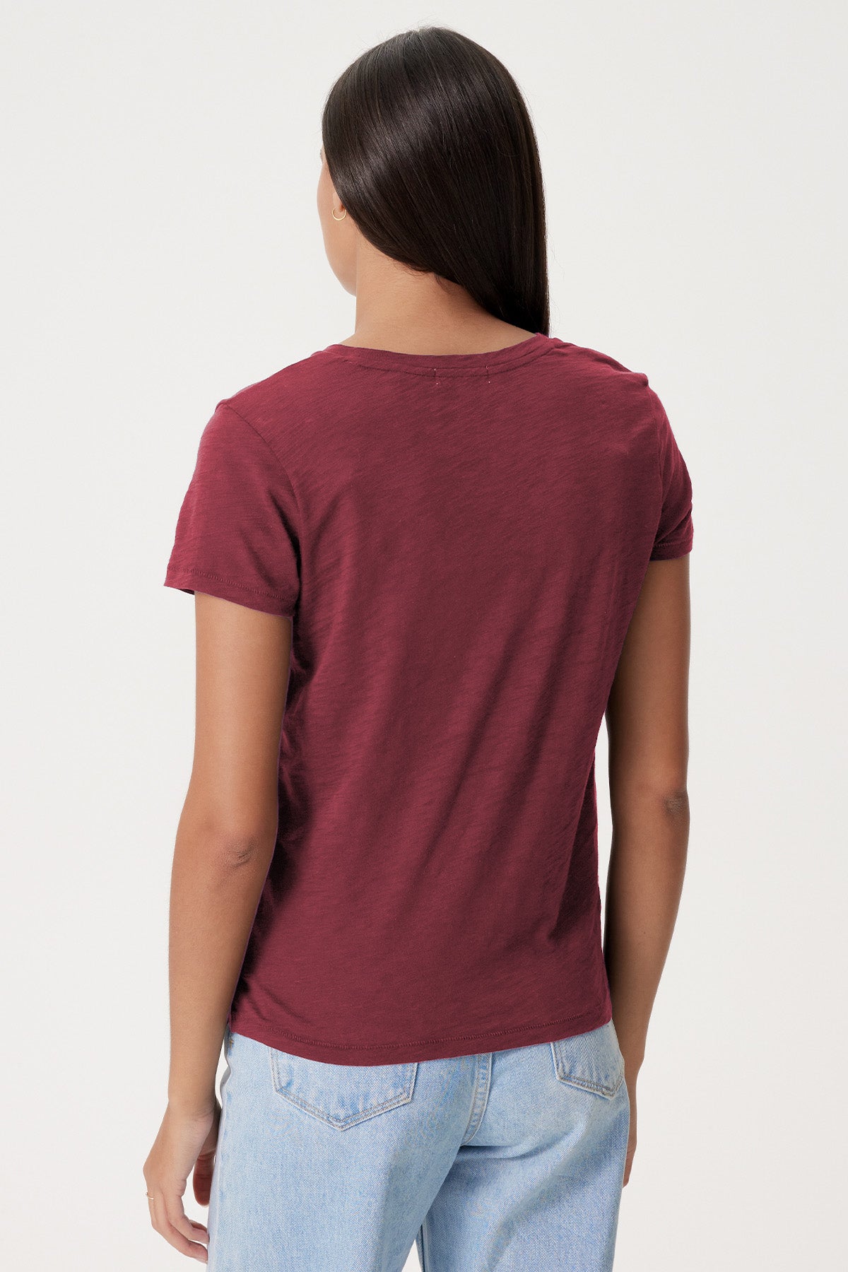 Signature Slub Boy Tee - Goldie LeWinter #color_bordeaux - limited edition