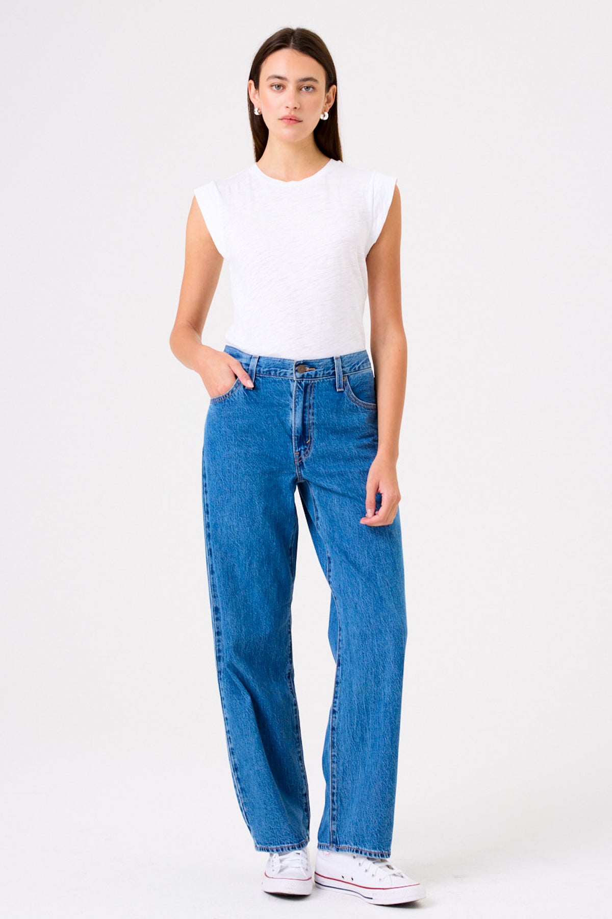 Signature Slub Cap Sleeve Tee - Goldie LeWinter