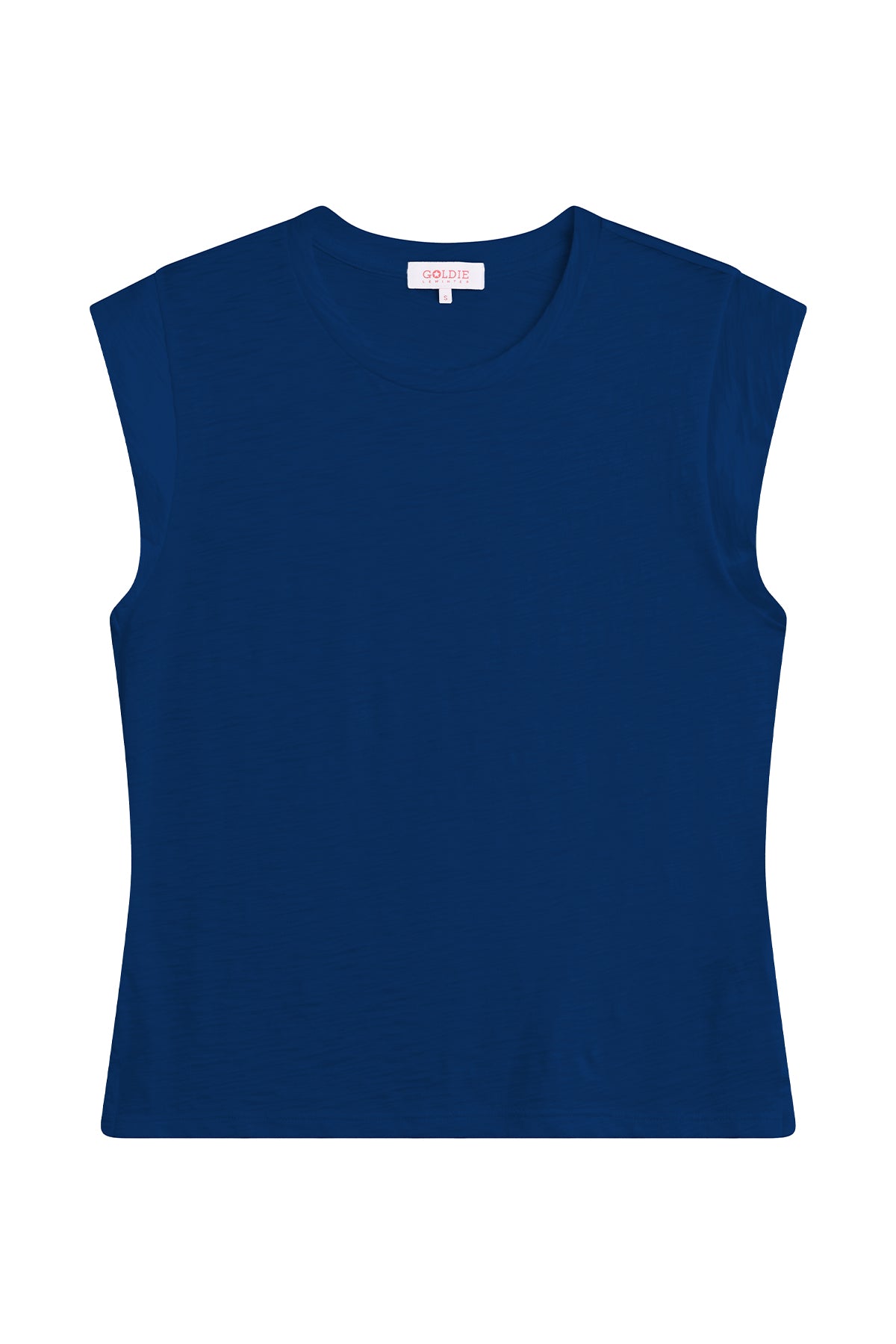 Signature Slub Cap Sleeve Tee - Goldie LeWinter #color_estate blue - limited edition