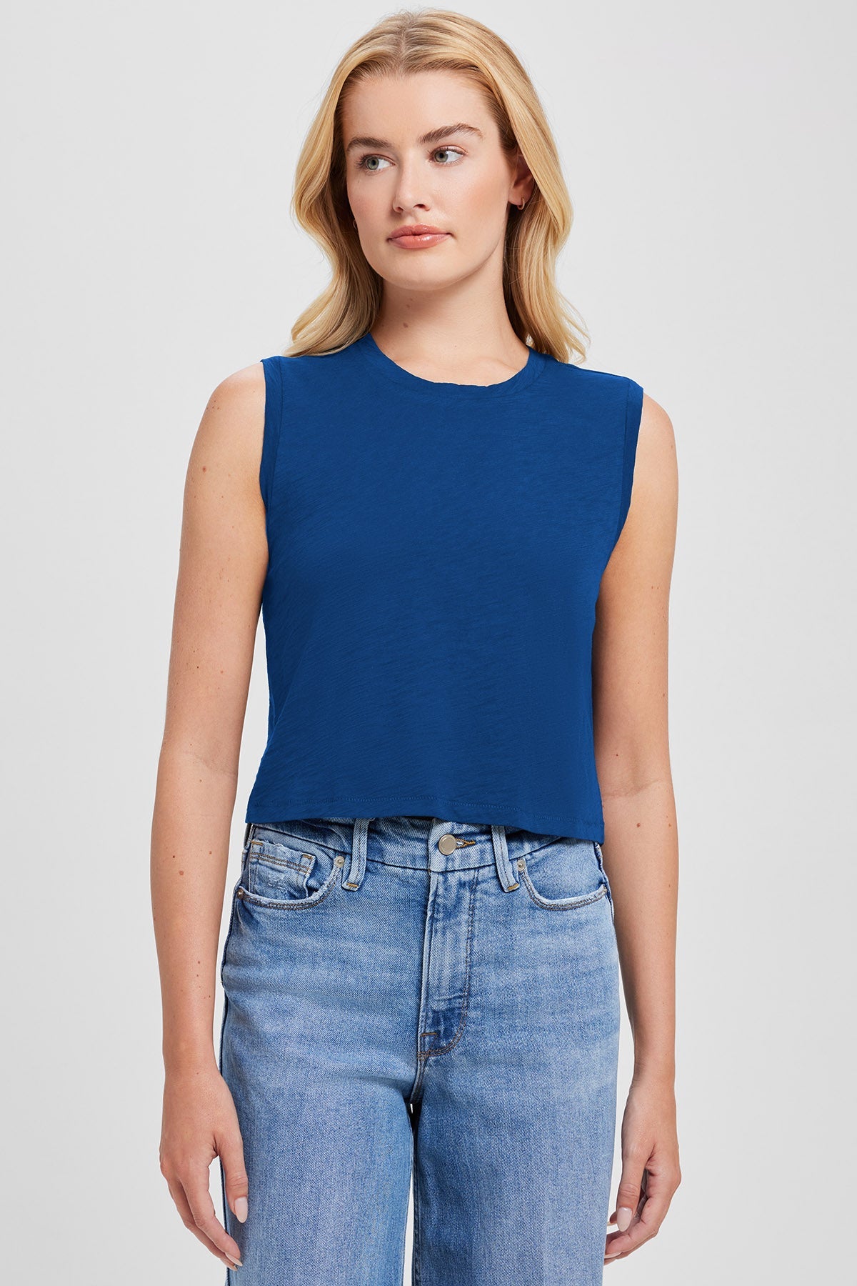 Signature Slub Crop Tank - Goldie LeWinter