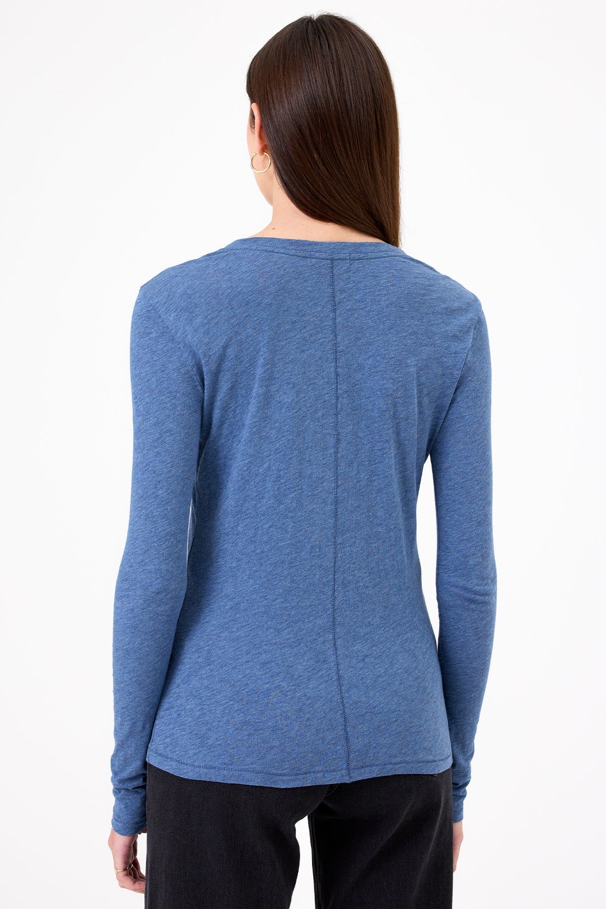 Signature Slub Long Sleeve Tee - Goldie LeWinter #color_denim heather - limited edition