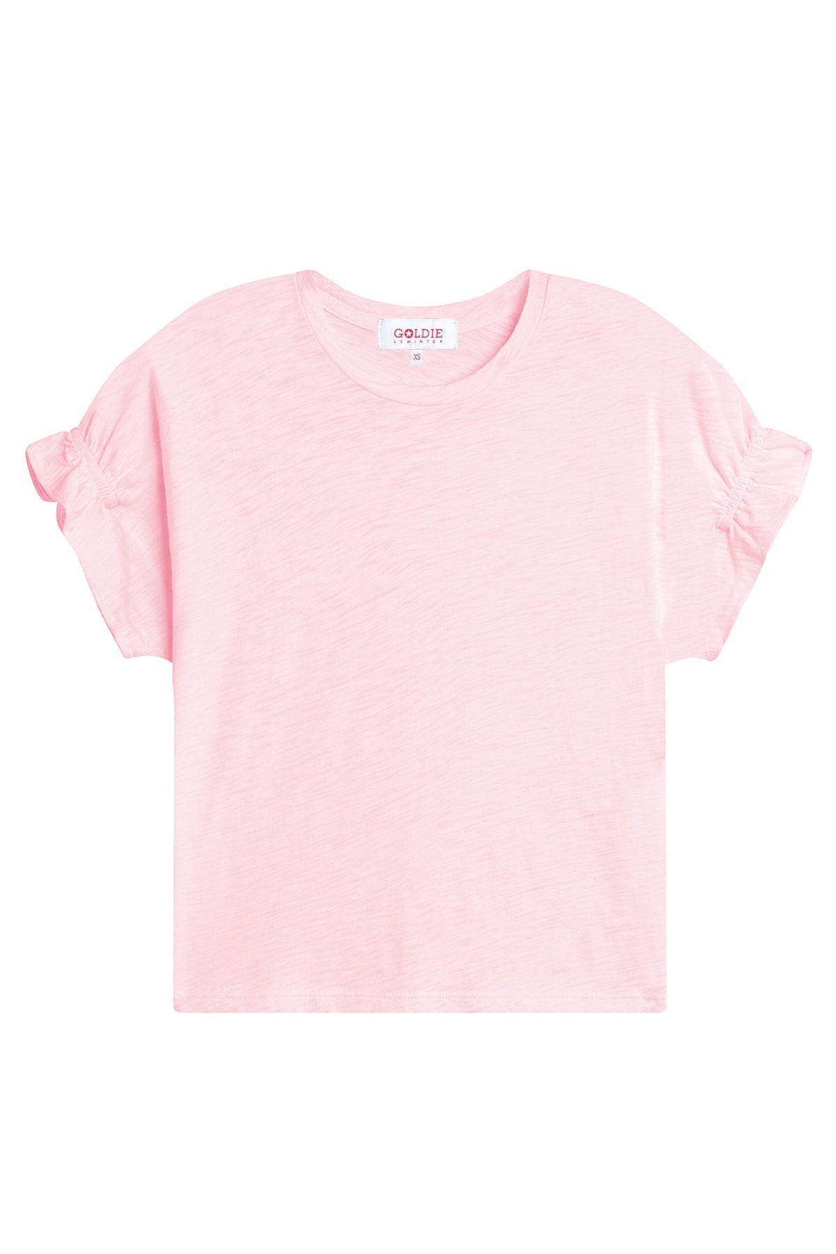 Signature Slub Puff & Ruffle Sleeve Tee - Goldie LeWinter #color_cherry blossom