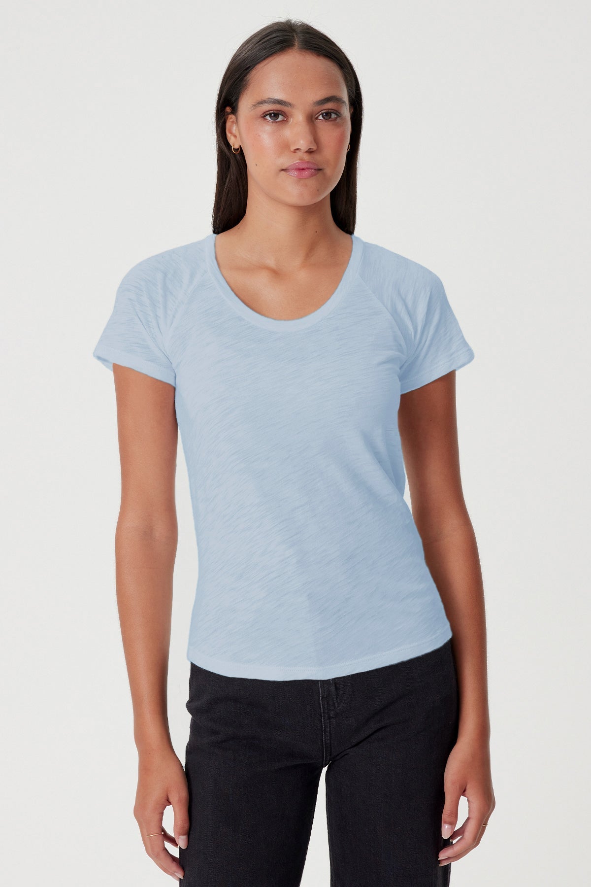 Signature Slub Raglan Tee - Goldie LeWinter #color_bluebell - limited edition