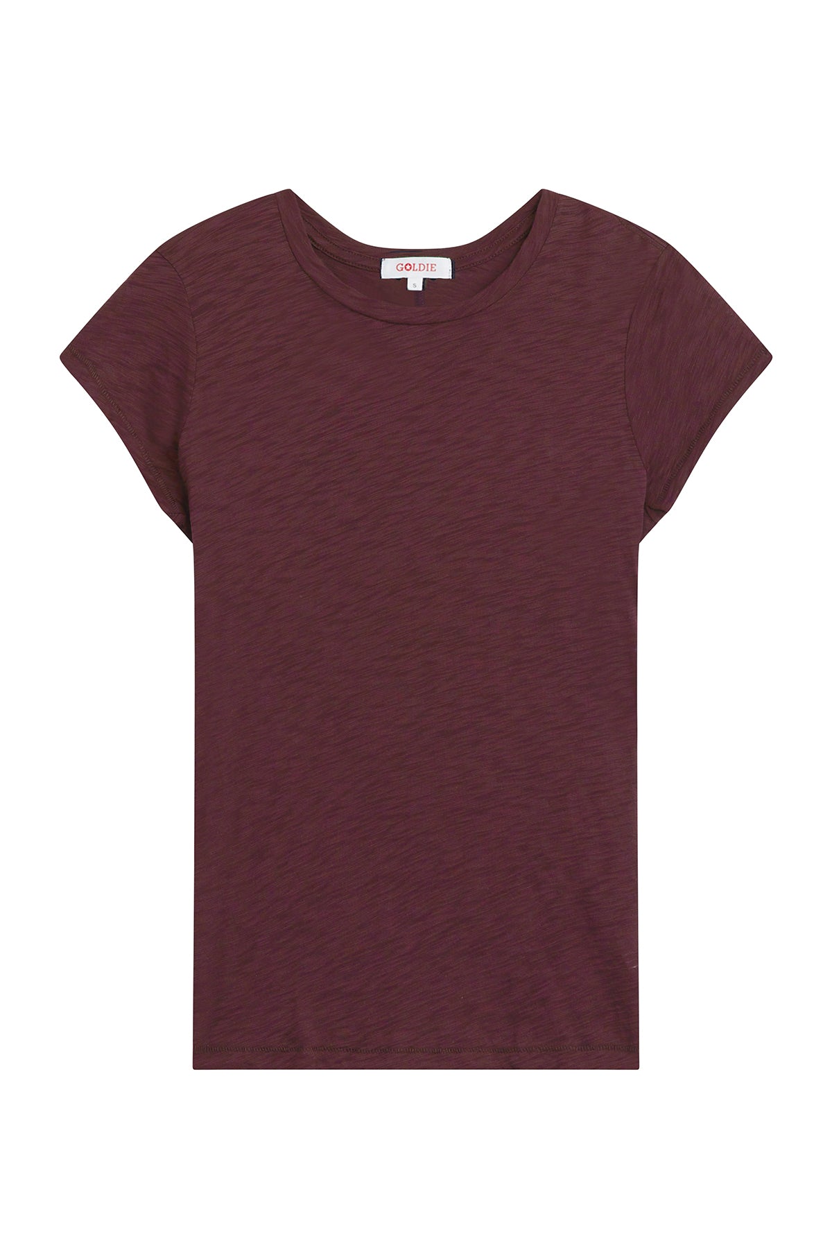 Signature Slub Tee - Goldie LeWinter #color_bordeaux - limited edition