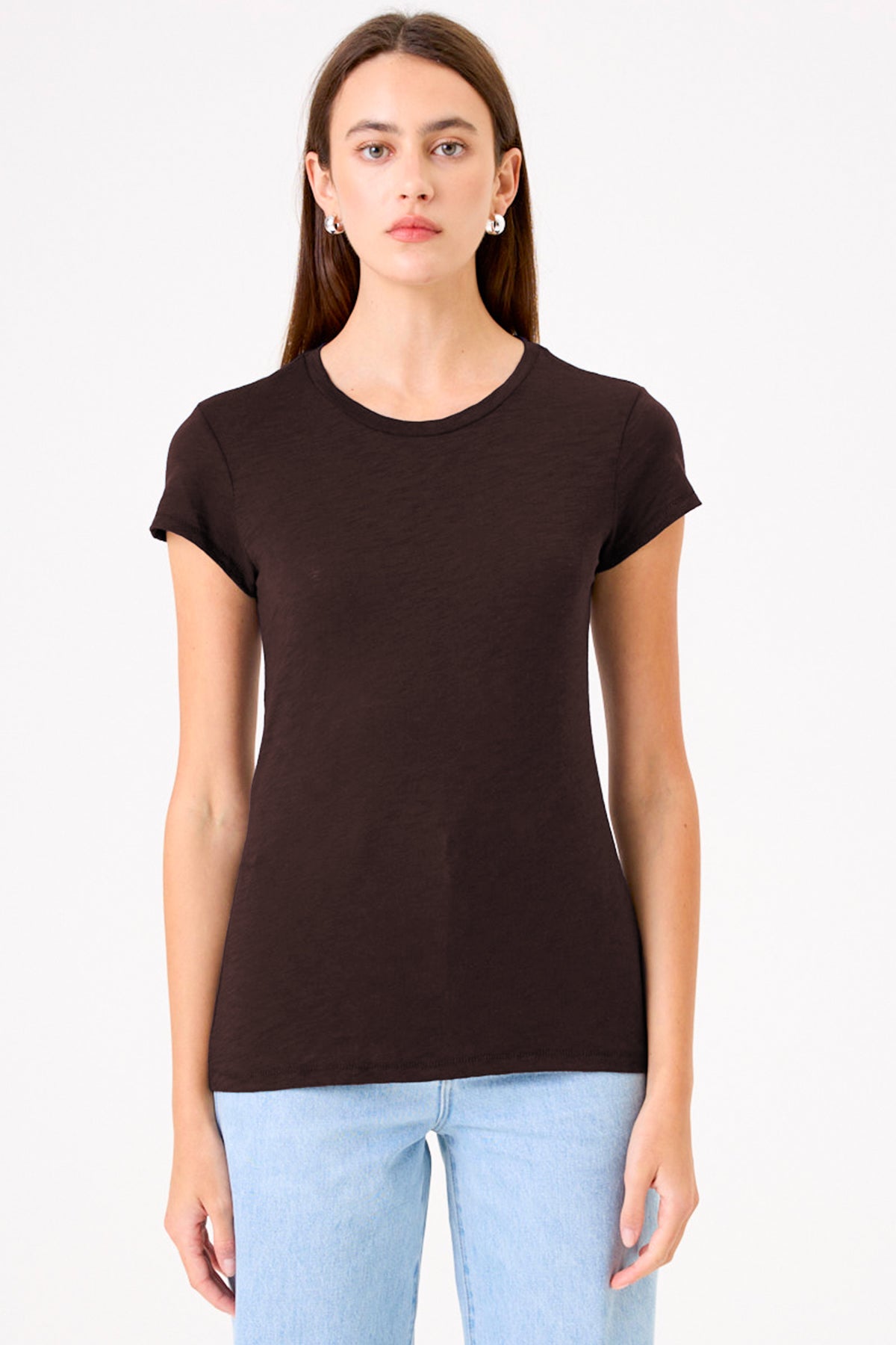Signature Slub Tee - Goldie LeWinter #color_coffee - limited edition