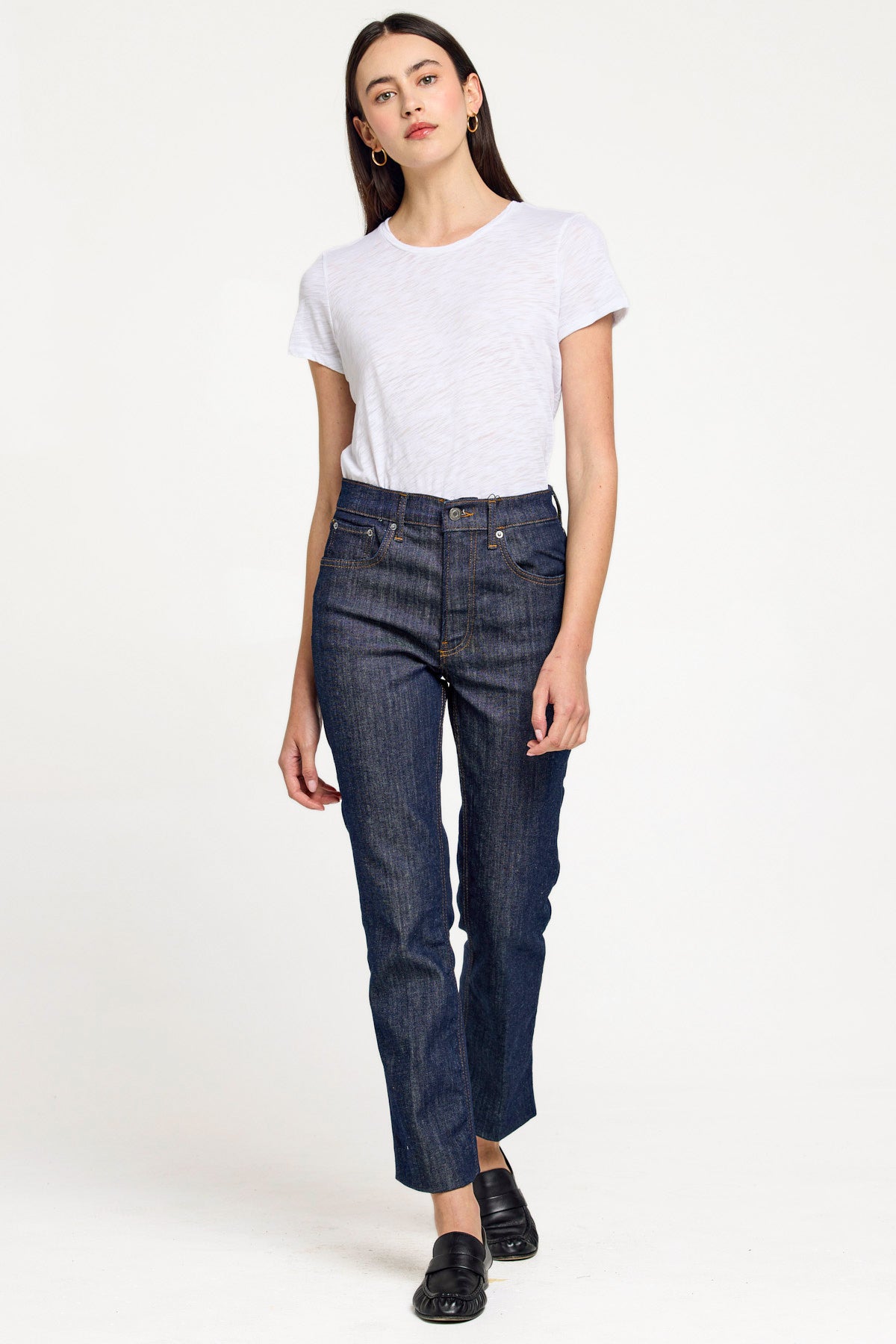 Signature Slub V Neck Boy Tee - Goldie LeWinter