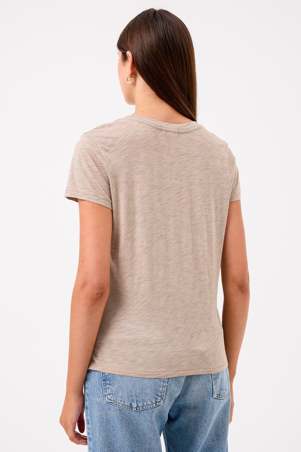 Signature Slub V Neck Boy Tee - Goldie LeWinter #color_string
