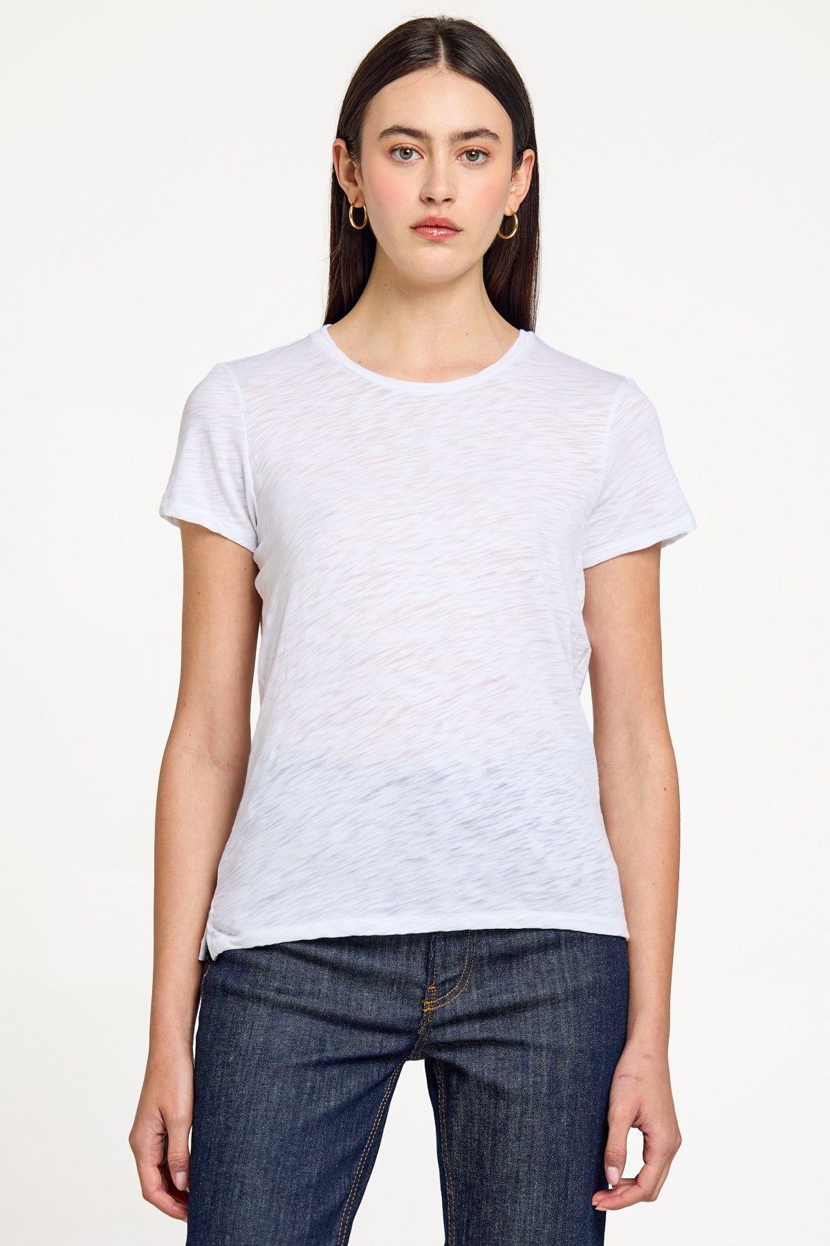 Signature Slub V Neck Boy Tee - Goldie LeWinter