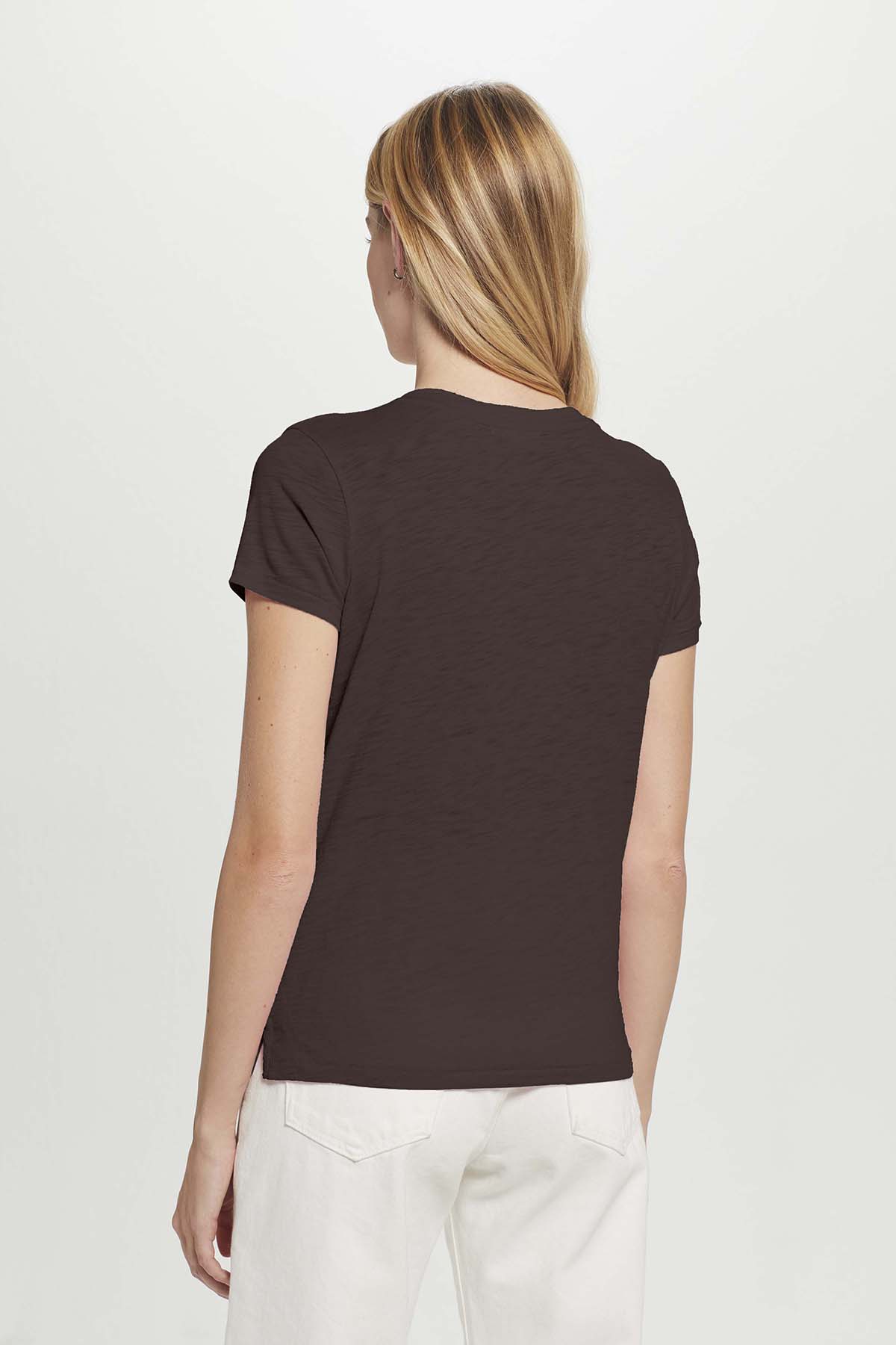 Signature Slub V Neck Boy Tee - Goldie LeWinter
