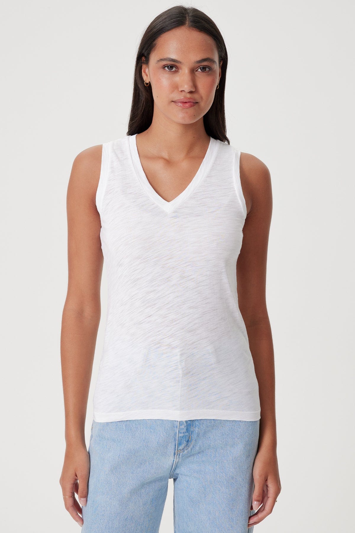 Signature Slub V Neck Tank - Goldie LeWinter