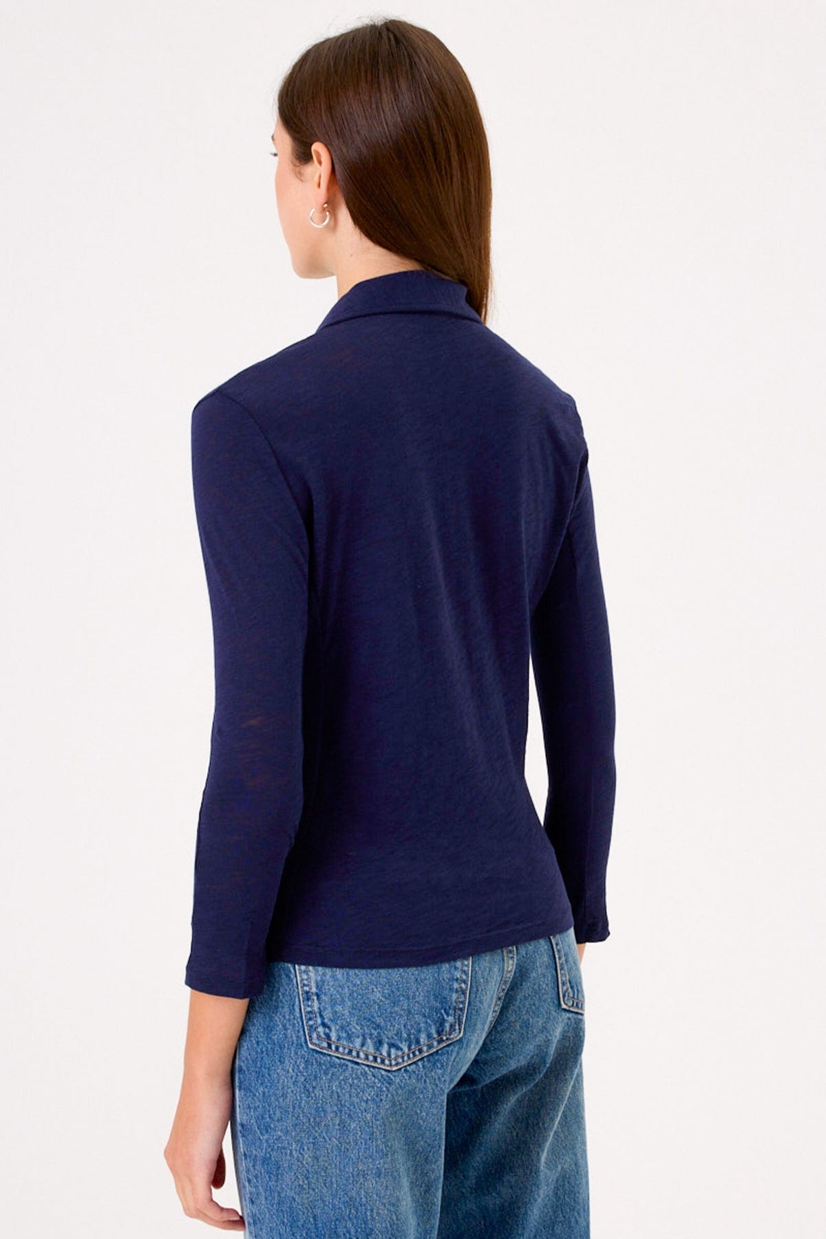 Slub + Jersey Polo Tee - Goldie LeWinter