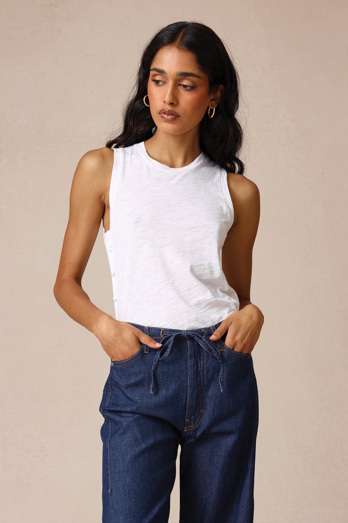 Sophie Button Tank - Goldie LeWinter