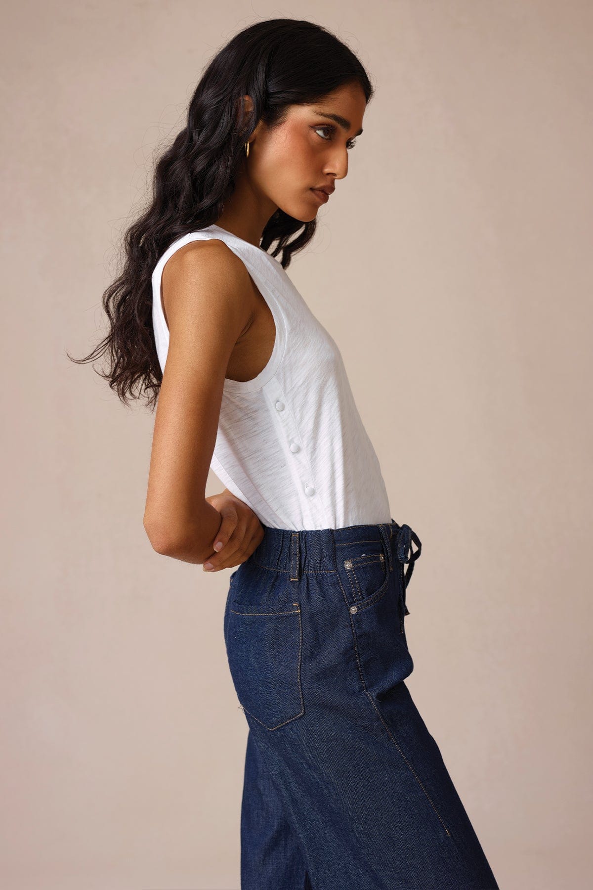 Sophie Button Tank - Goldie LeWinter