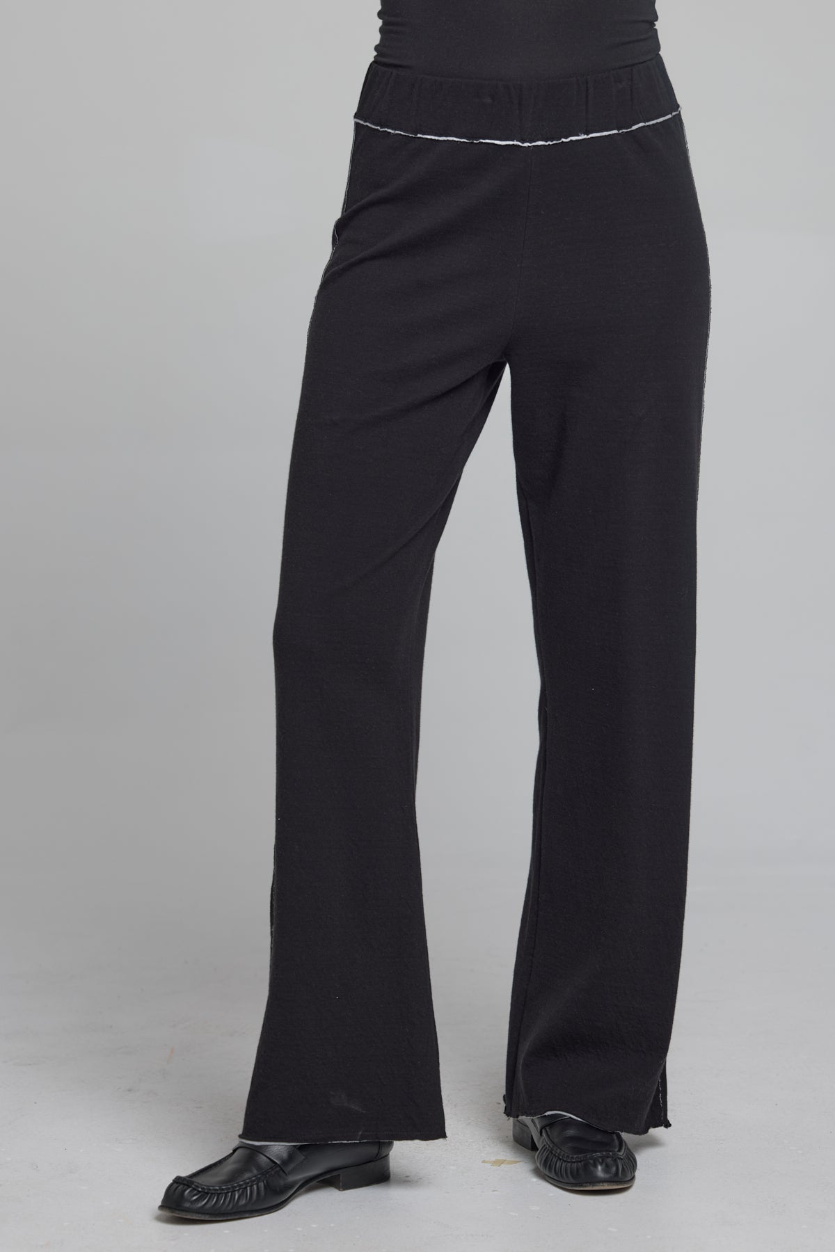 Stella Flare Pant - Goldie LeWinter #color_black / gray heather