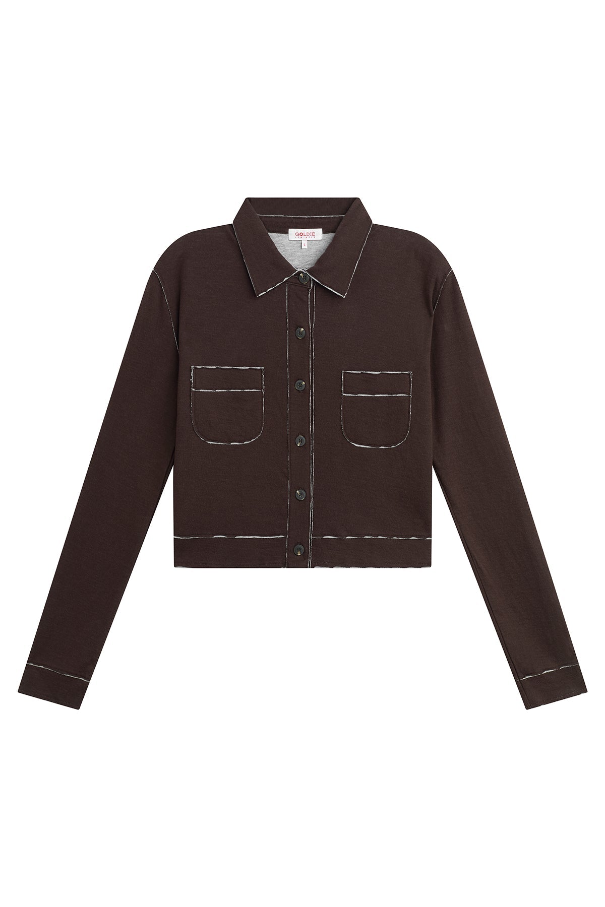 Stella Jacket - Goldie LeWinter #color_coffee / gray heather
