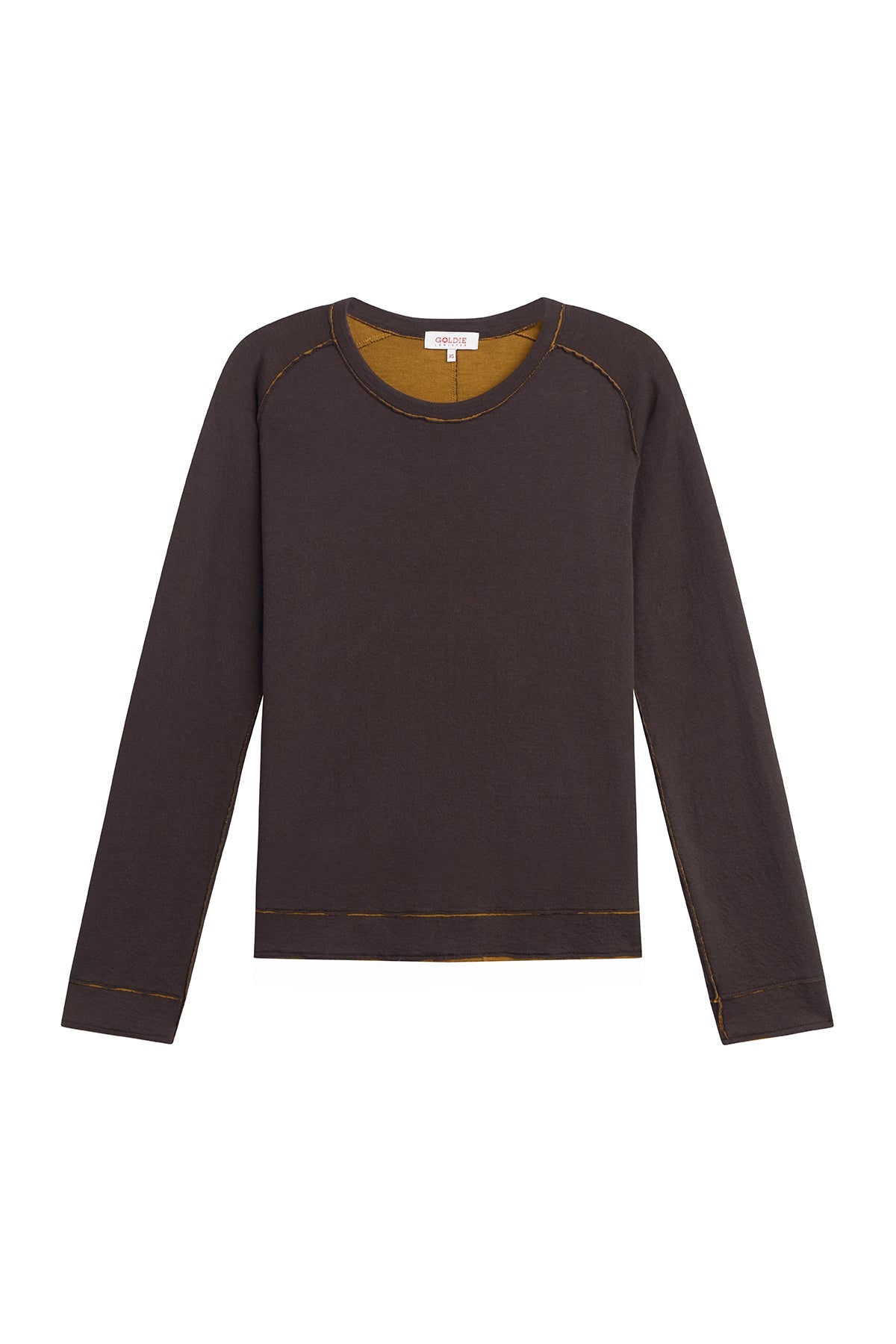 Stella Saddle Shoulder Pullover - Goldie LeWinter #color_coffee / bronze