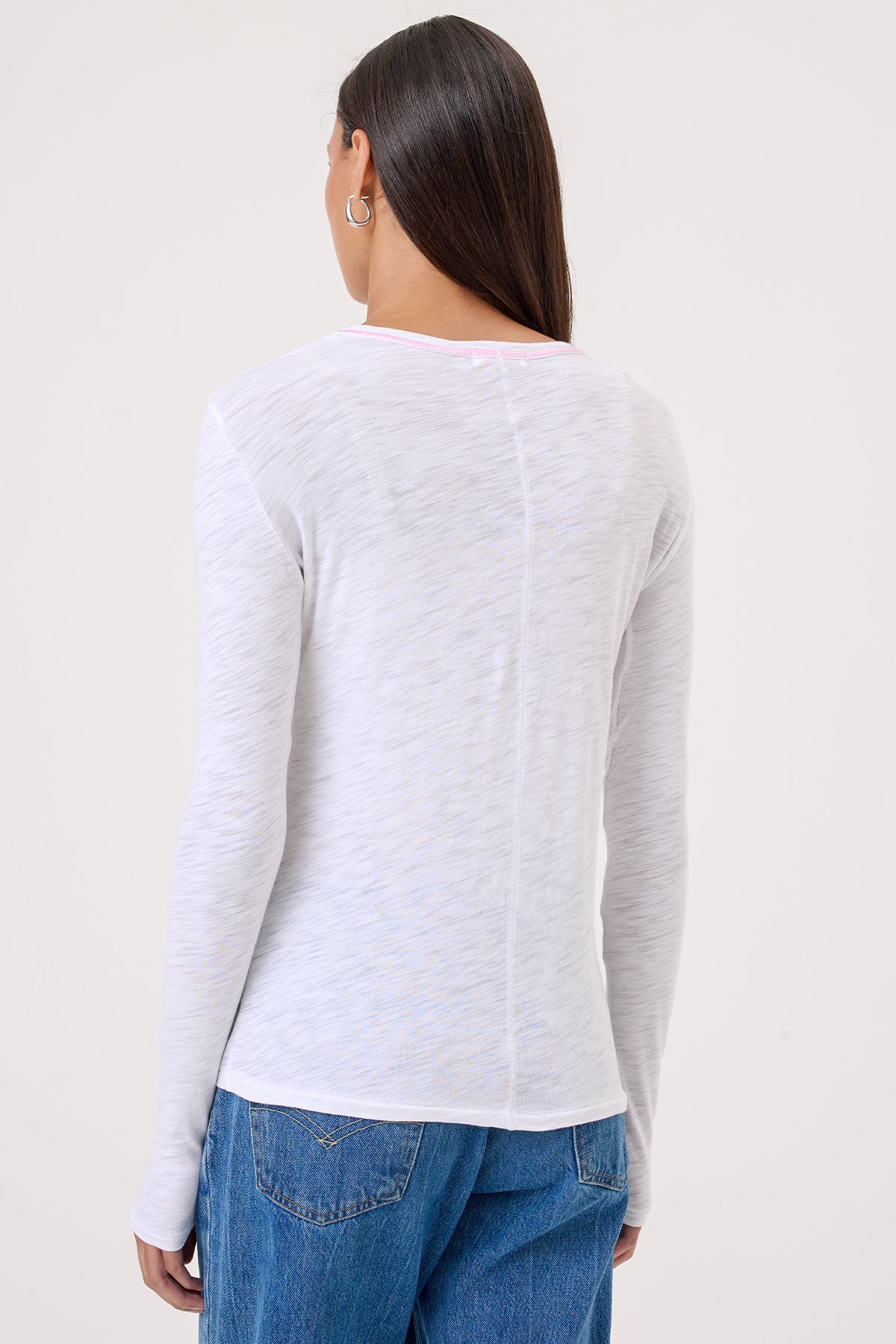 Stitch Tipped Long Sleeve Ringer Tee