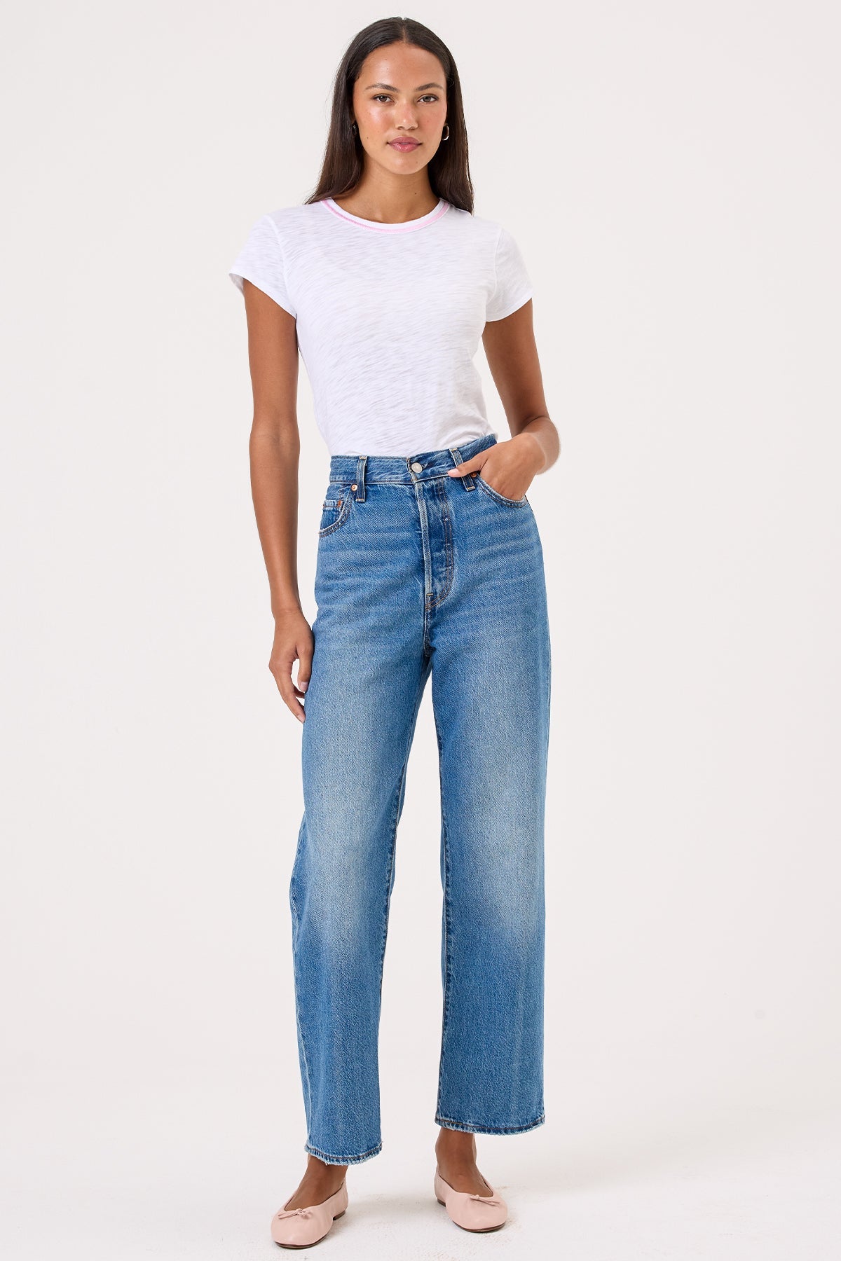 Stitch Tipped Ringer Tee