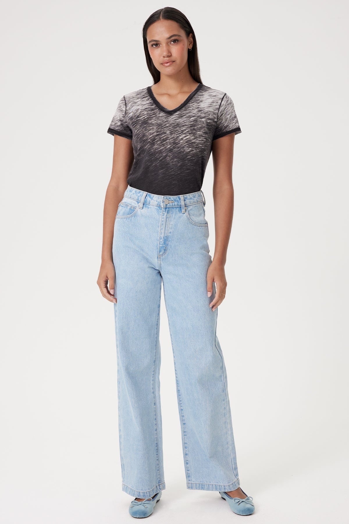 Sunrise V Neck Boy Tee - Goldie LeWinter #color_black