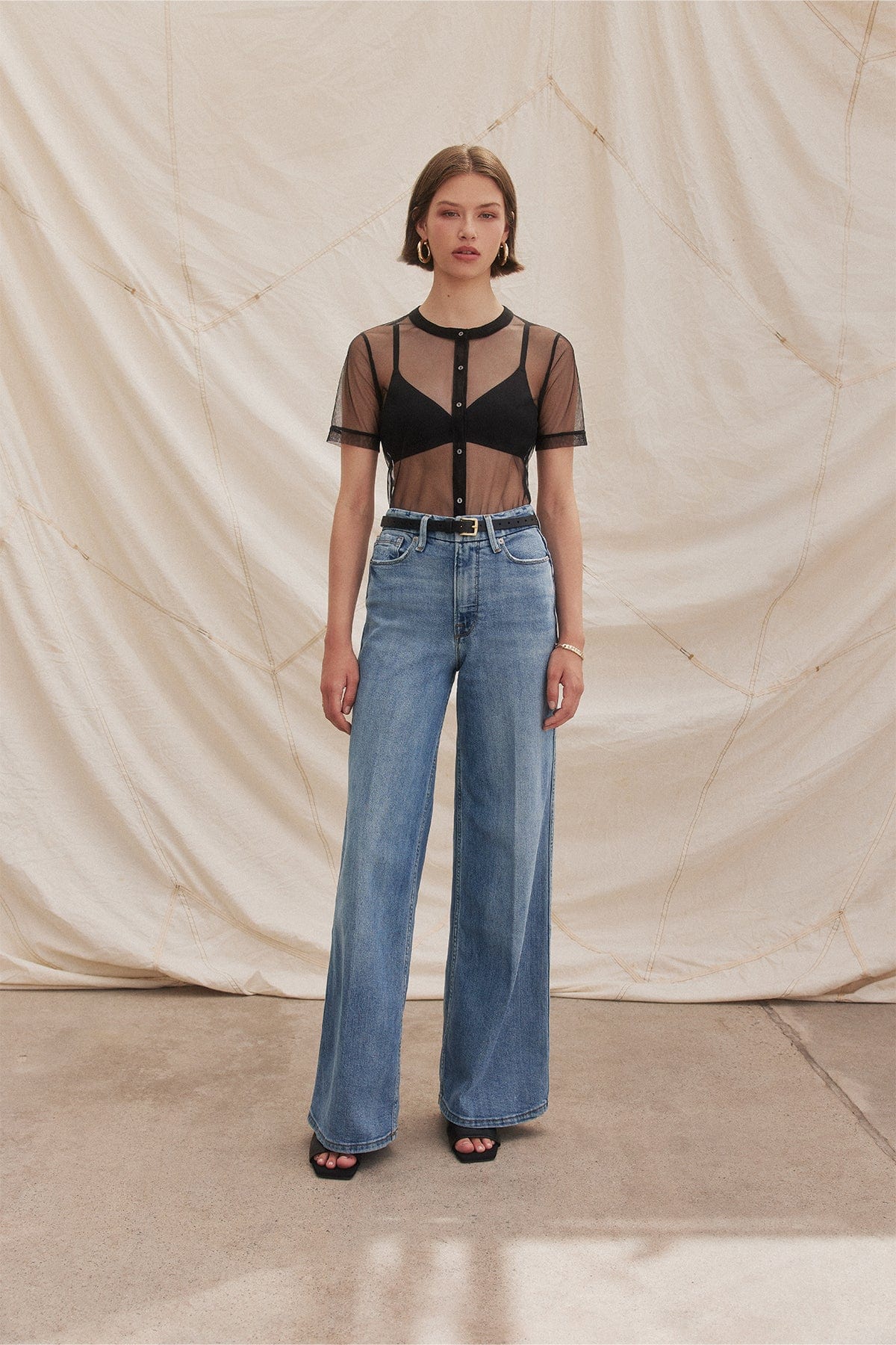 Tulle Crop Shirt - Goldie LeWinter