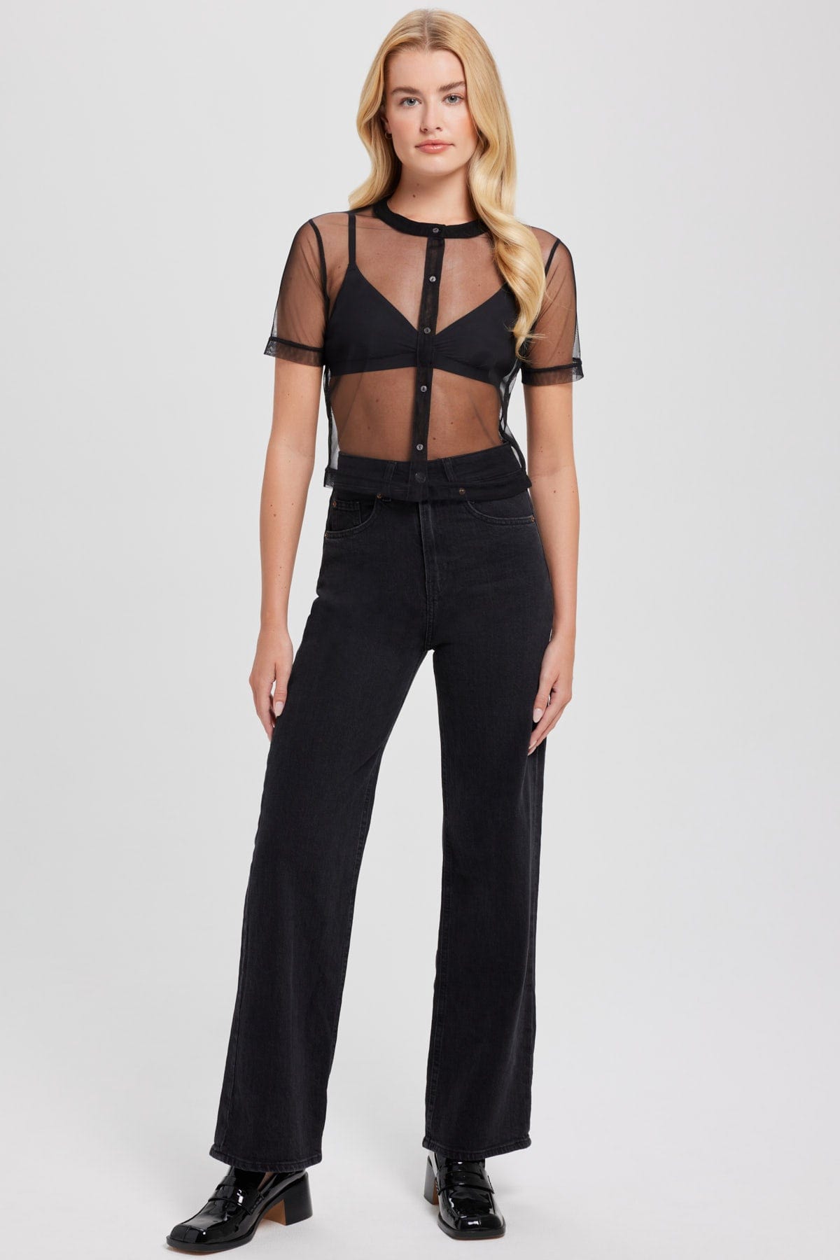 Tulle Crop Shirt - Goldie LeWinter
