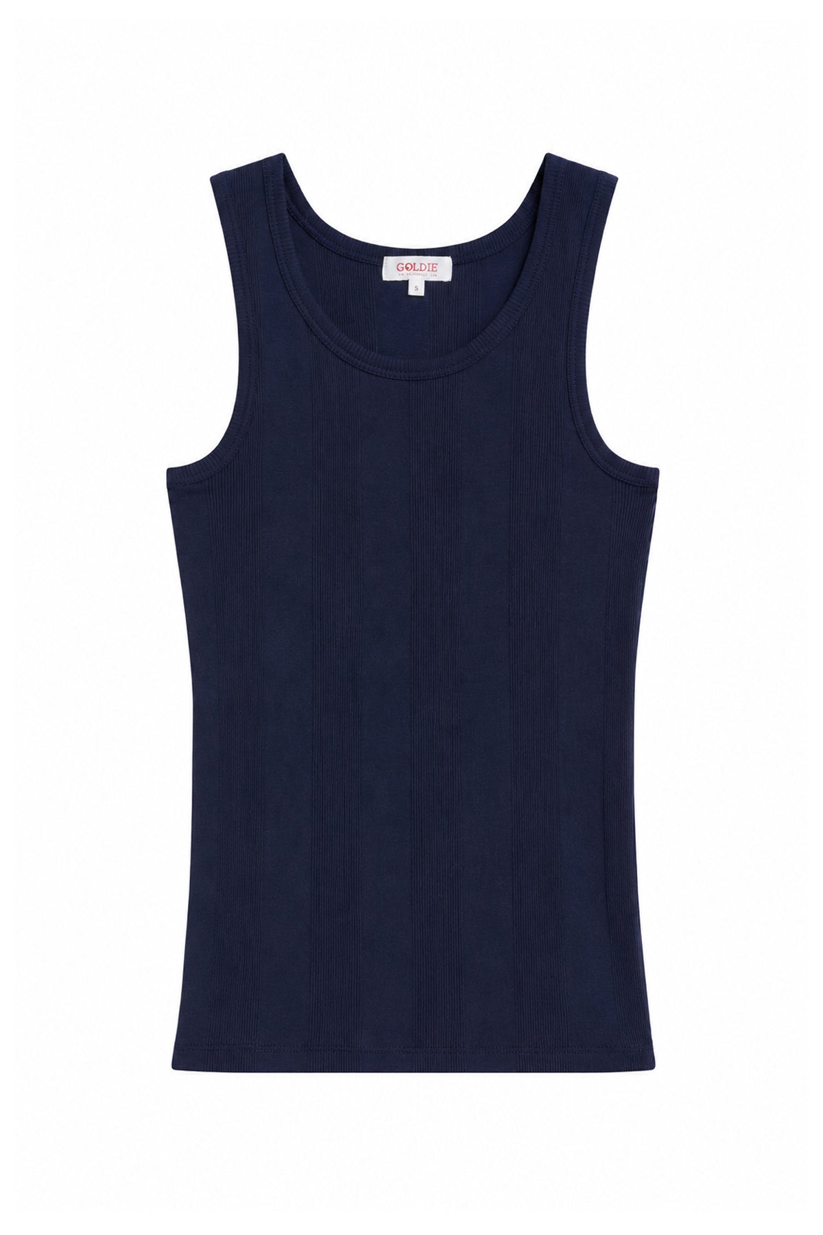 Variegated Rib Tank - Goldie LeWinter #color_navy