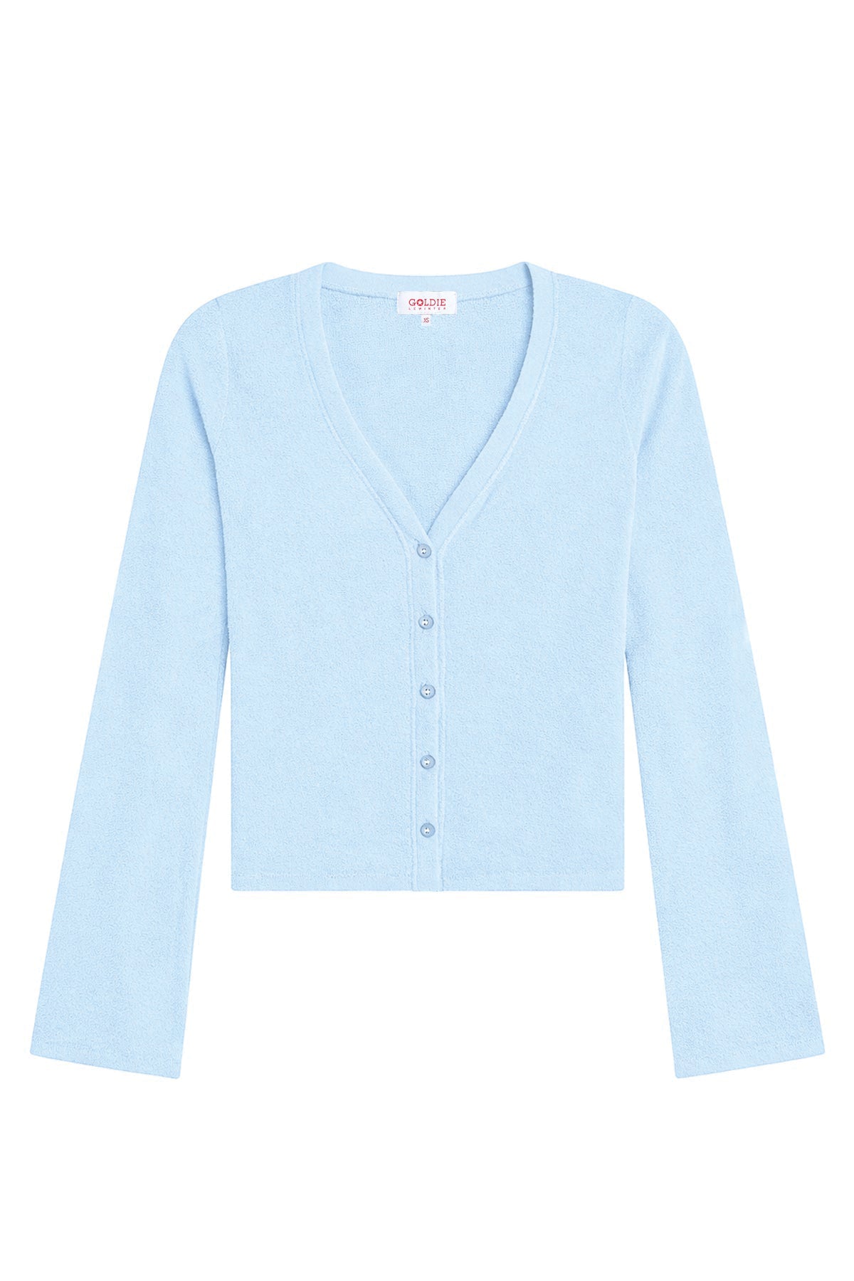 Velour Crush Cardigan - Goldie LeWinter #color_placid - online exclusive