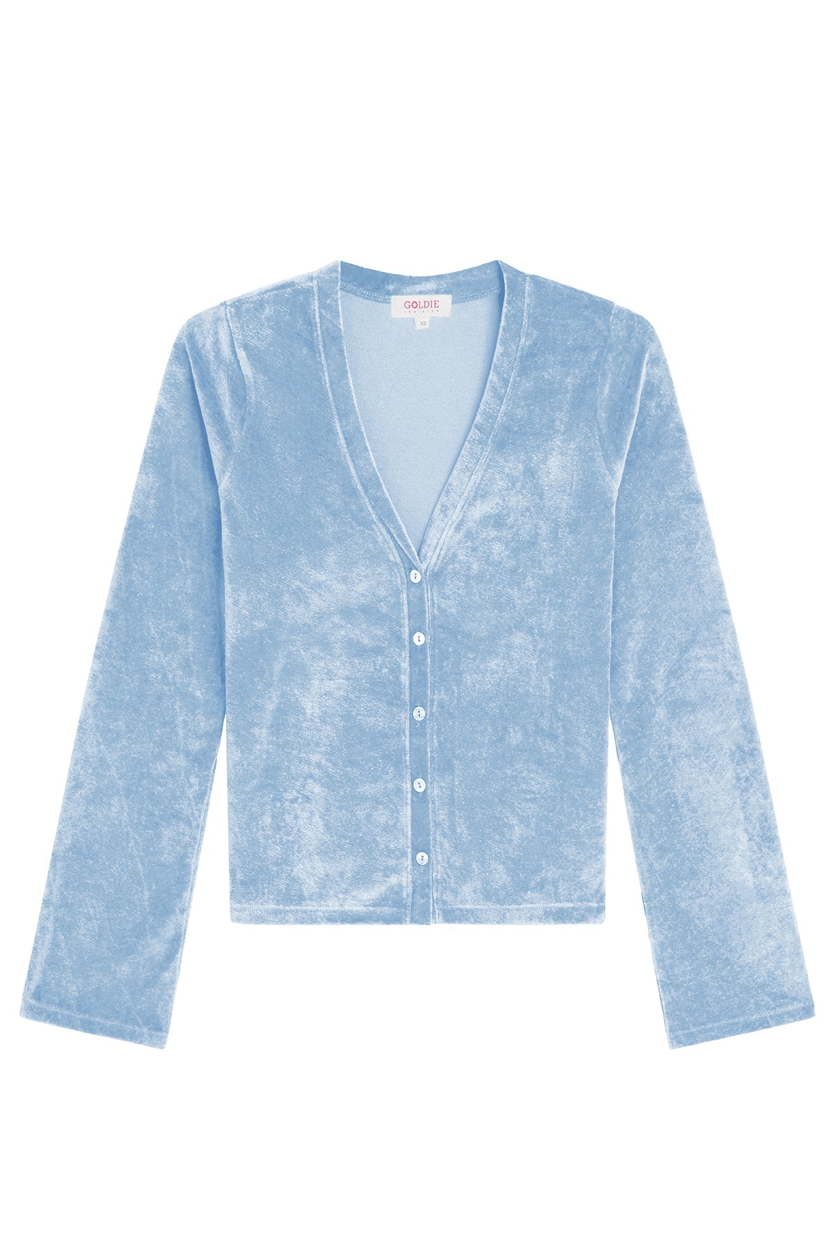 Velour Crush Cardigan - Goldie LeWinter #color_placid - online exclusive
