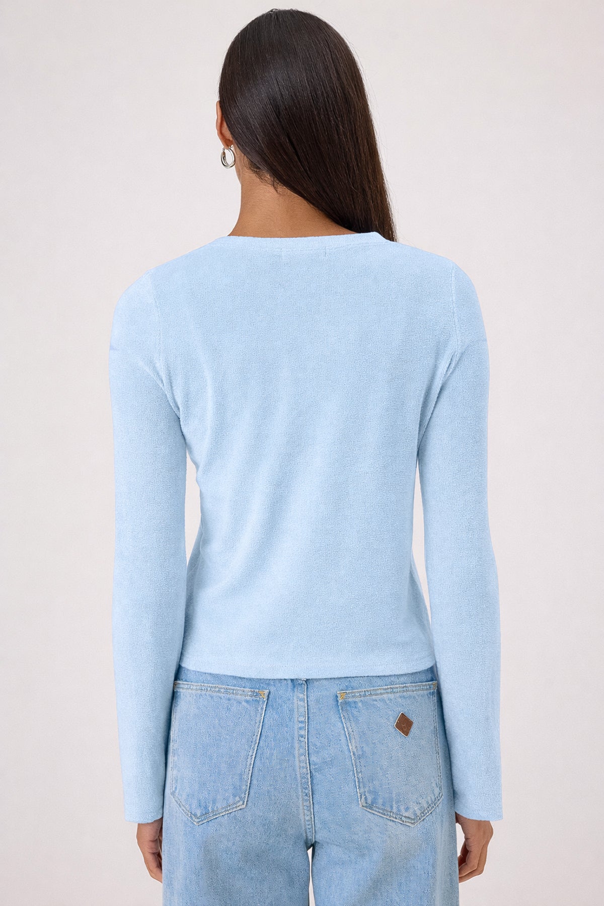 Velour Crush Cardigan - Goldie LeWinter #color_placid - online exclusive