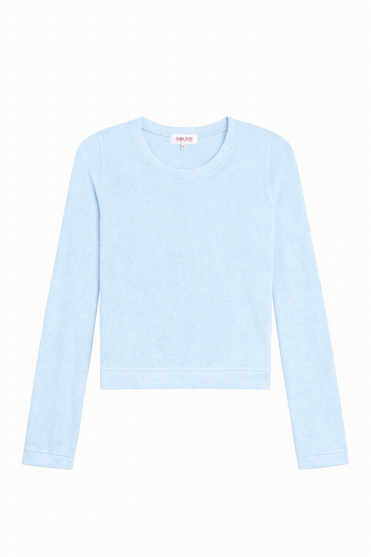 Velour Crush Crop Sweatshirt - Goldie LeWinter #color_placid - online exclusive