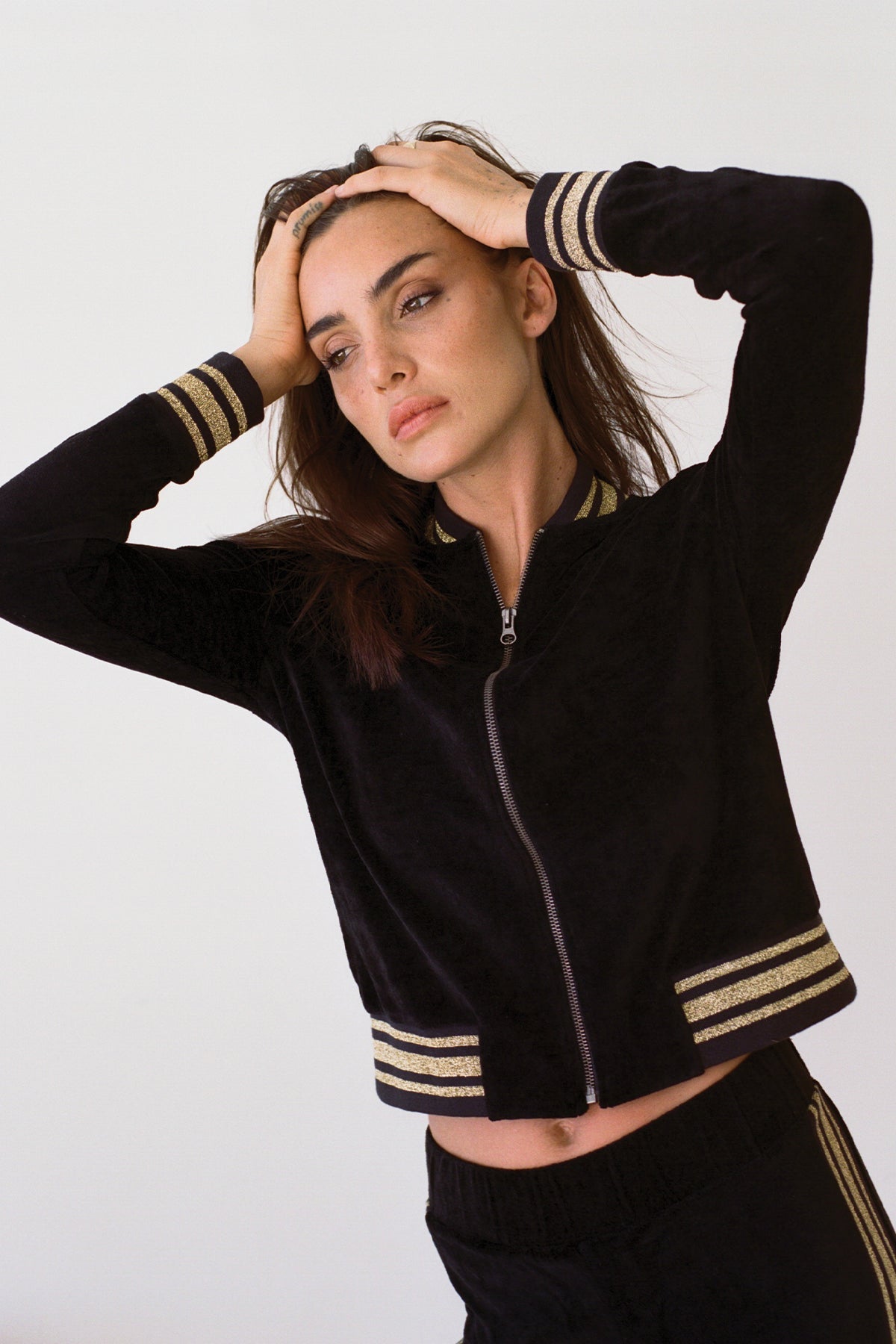 Velour Crush Glam Bomber