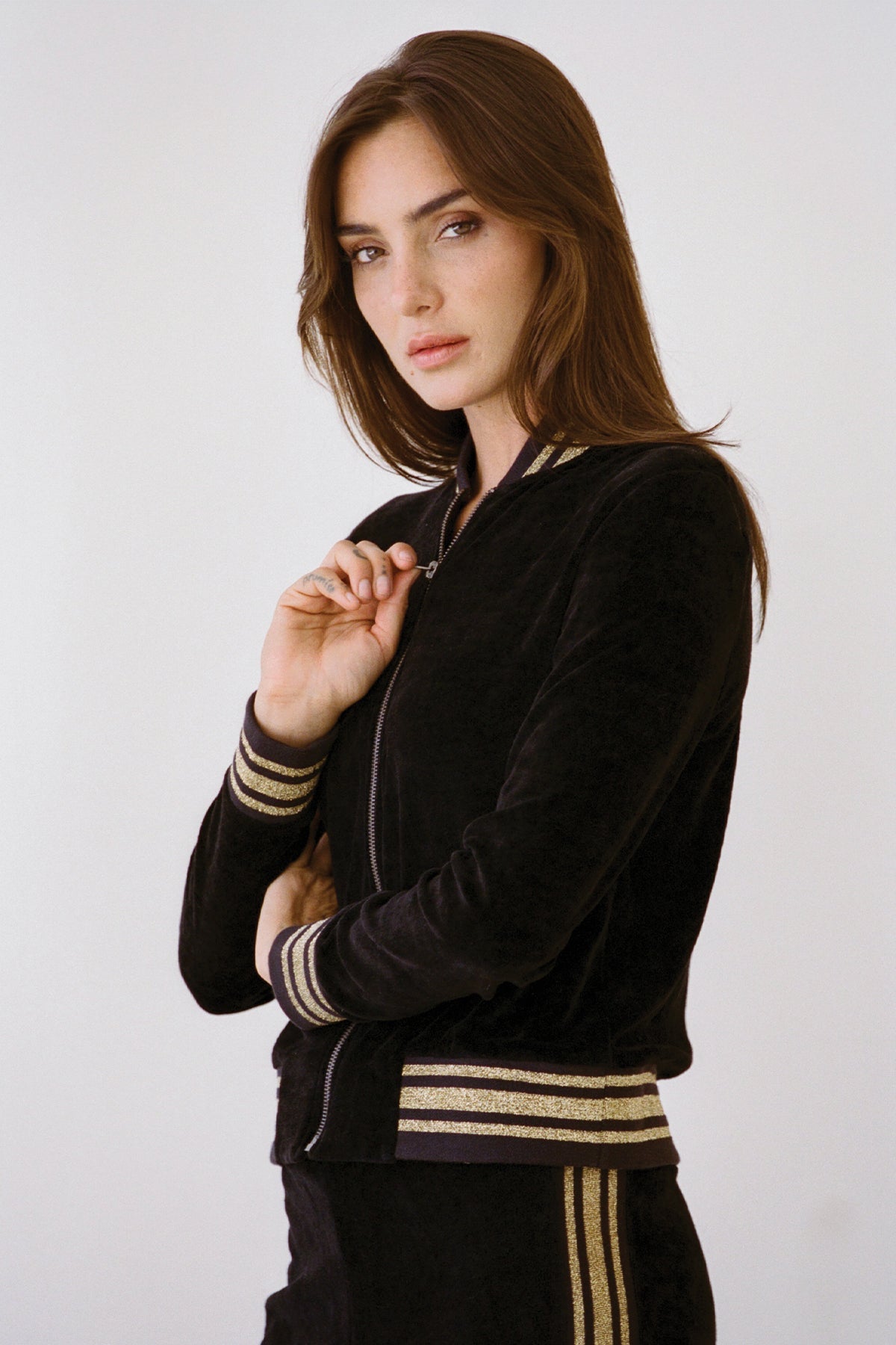 Velour Crush Glam Bomber