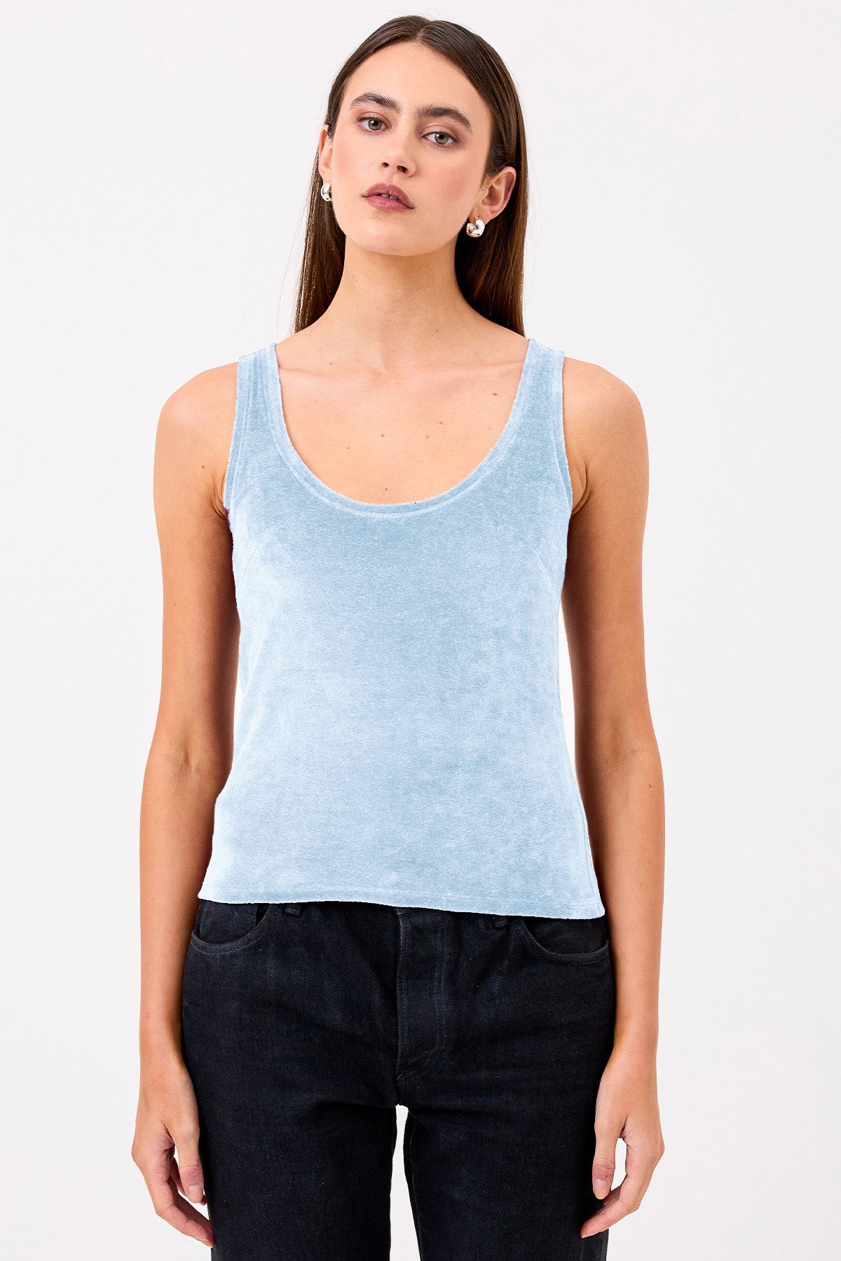Velour Crush Tank - Goldie LeWinter #color_placid - online exclusive