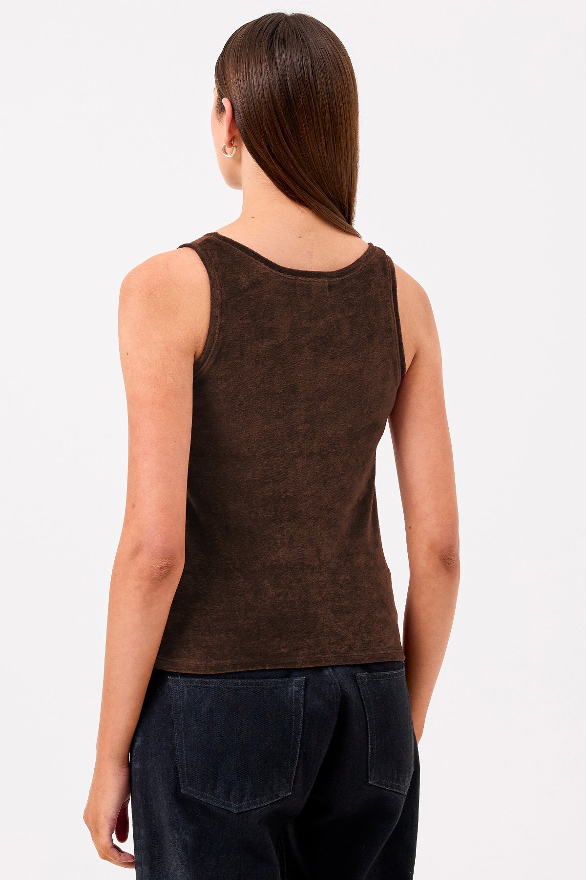 Velour Crush Tank - Goldie LeWinter #color_coffee - limited edition