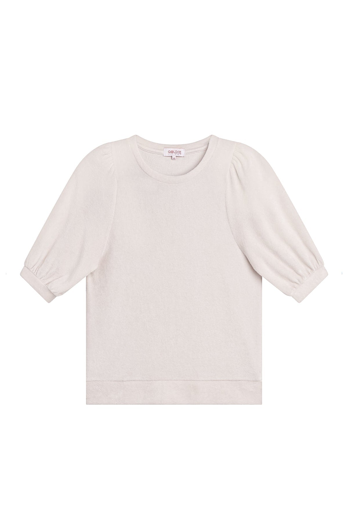 Velour Crush Top - Goldie LeWinter #color_white sand