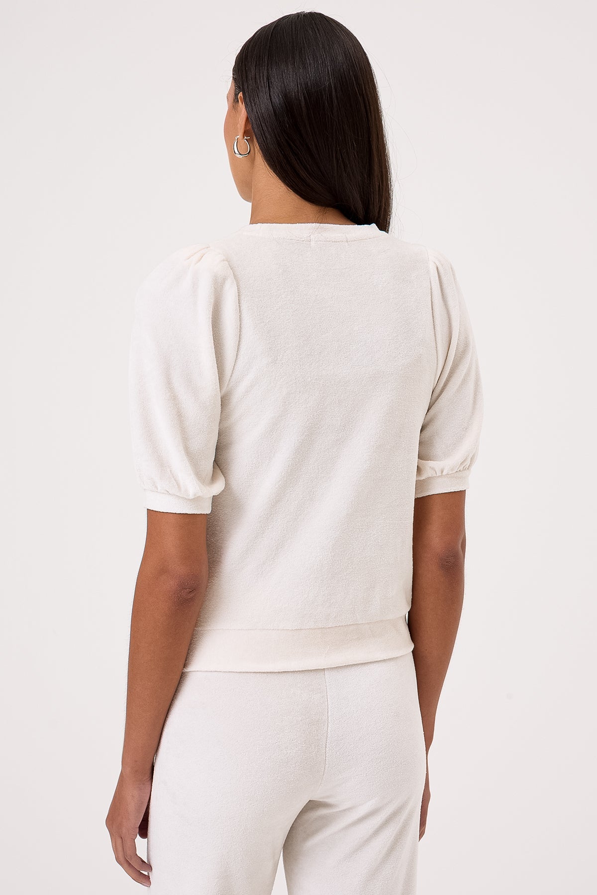 Velour Crush Top - Goldie LeWinter #color_white sand