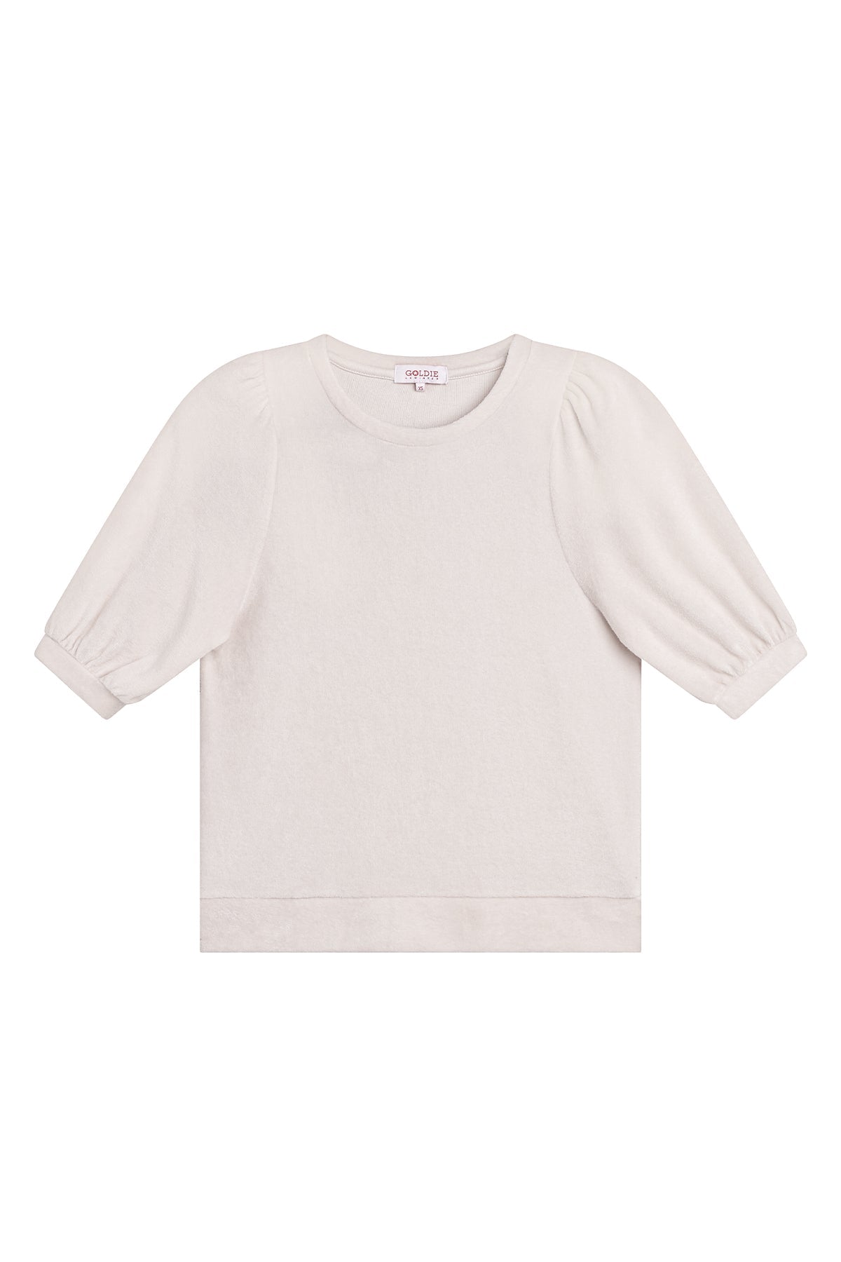 Velour Crush Top - Goldie LeWinter #color_white sand