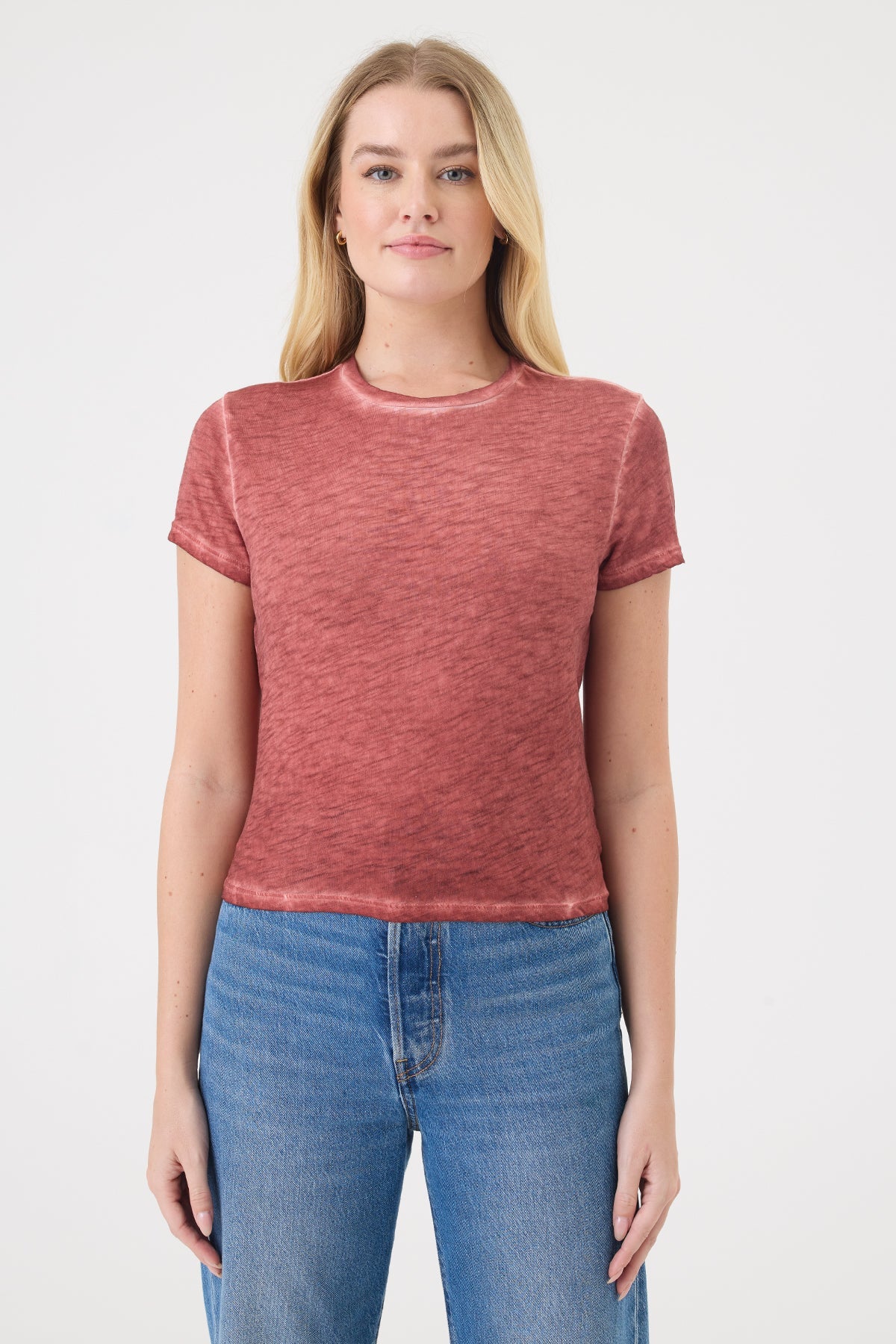 Vintage Wash Andie Tee - Goldie LeWinter #color_chili oil