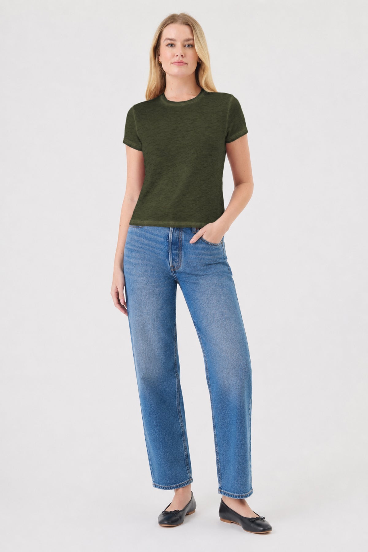 Vintage Wash Andie Tee - Goldie LeWinter #color_cypress