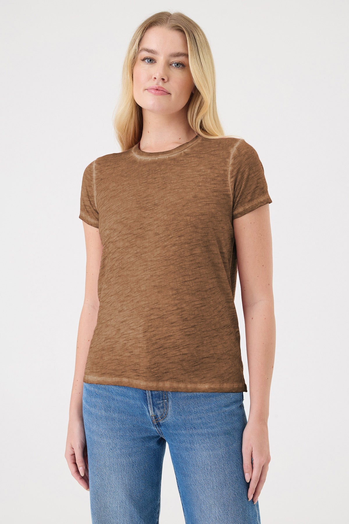 Vintage Wash Boy Tee - Goldie LeWinter #color_bronze