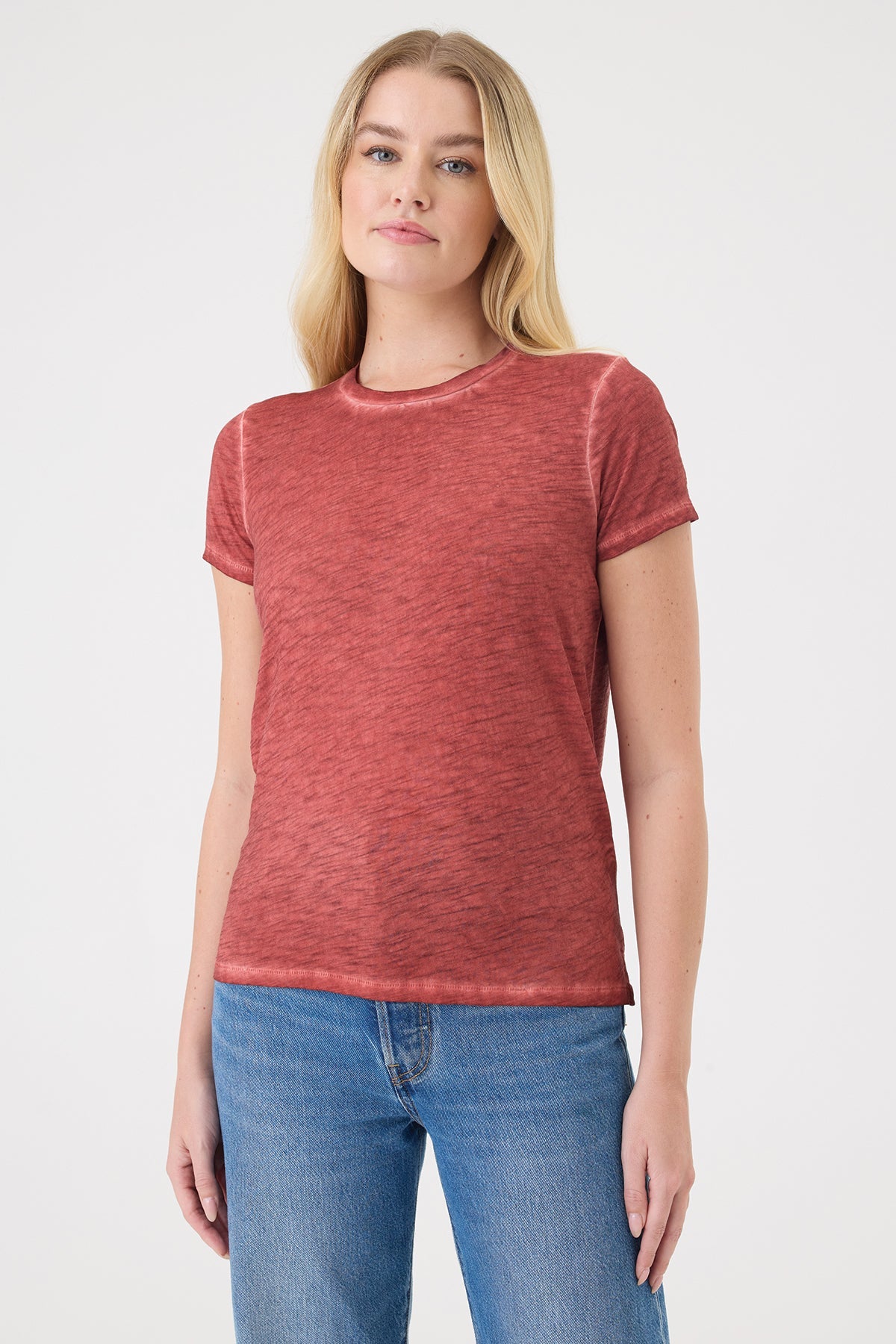 Vintage Wash Boy Tee - Goldie LeWinter #color_chili oil