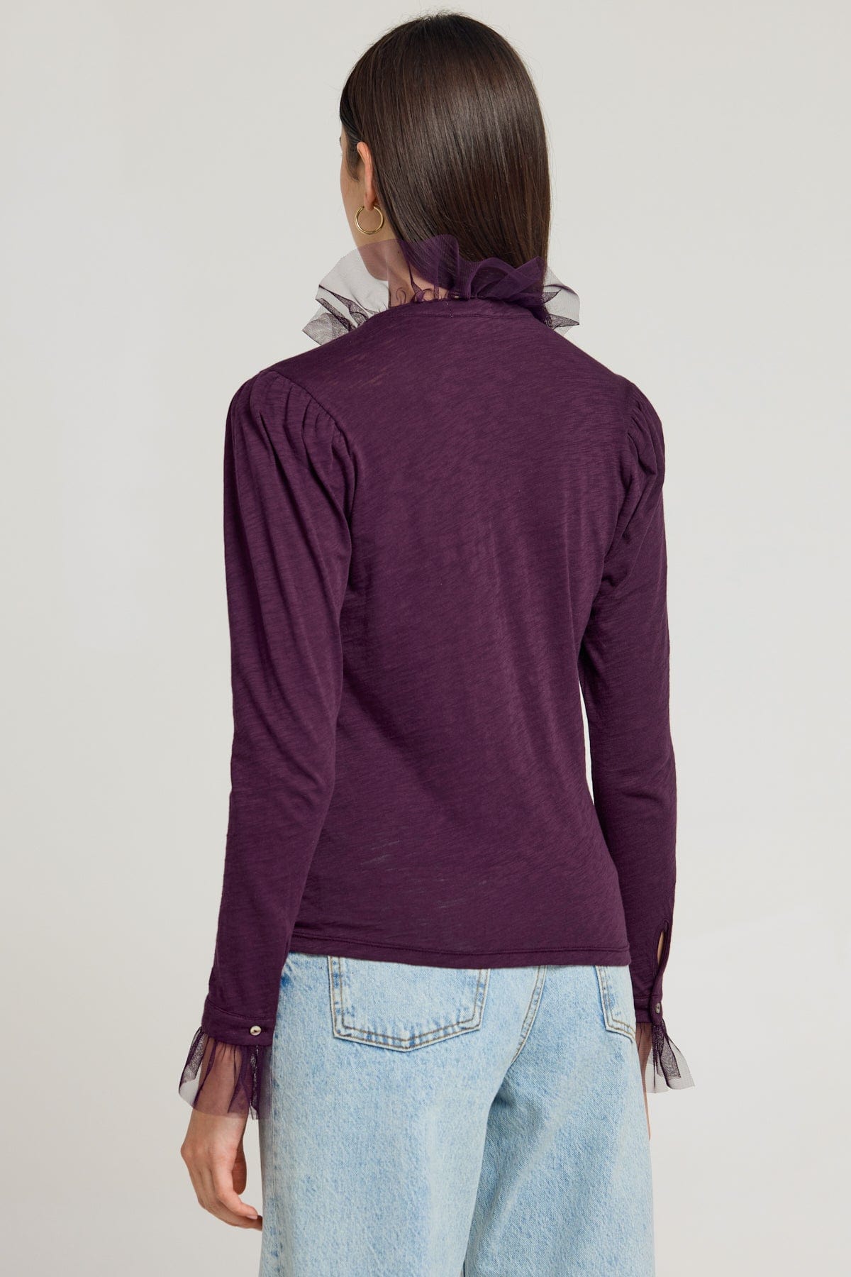 Vivian Tulle Ruffle Shirt - Goldie LeWinter