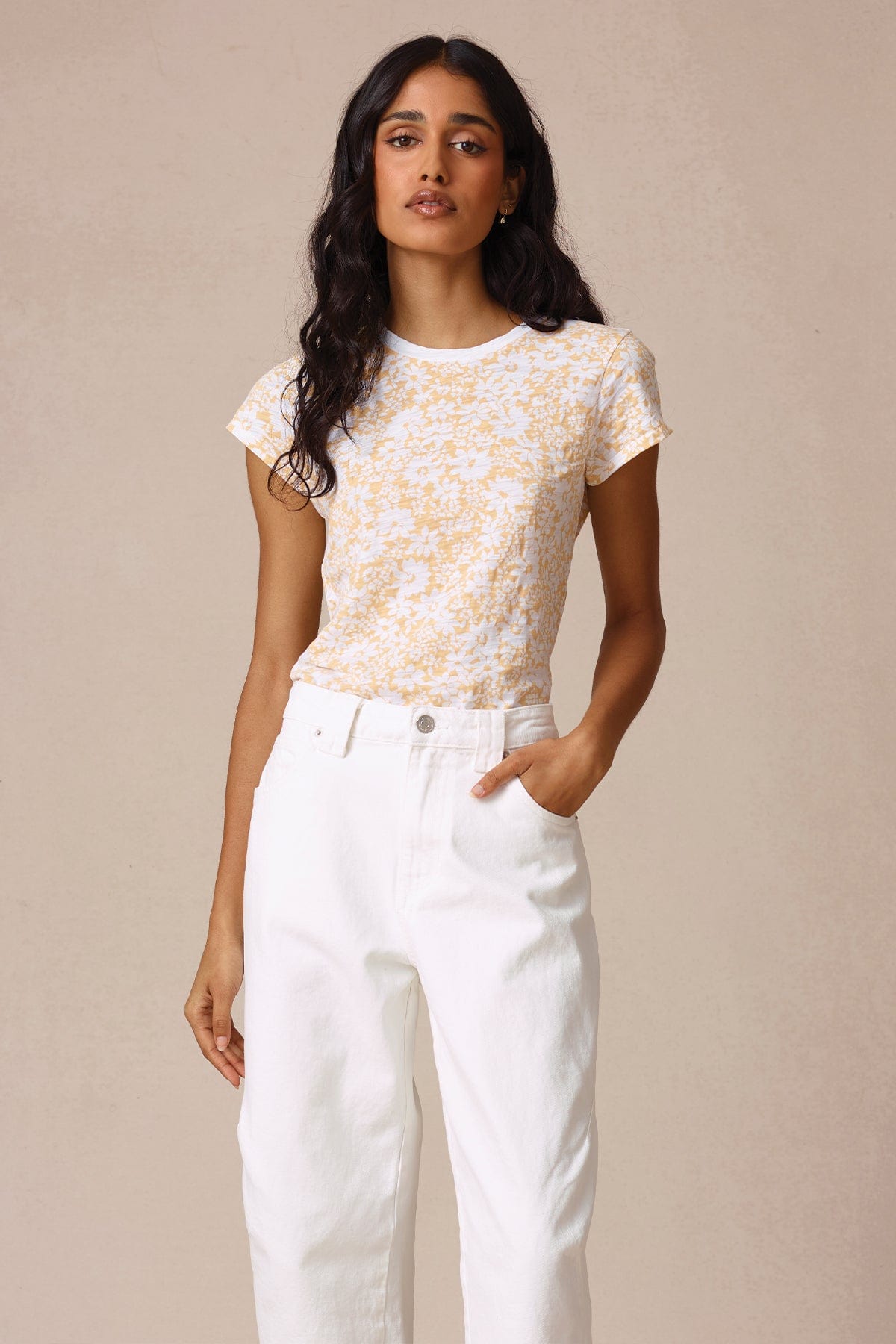 Wildflower Ringer Tee - Goldie LeWinter