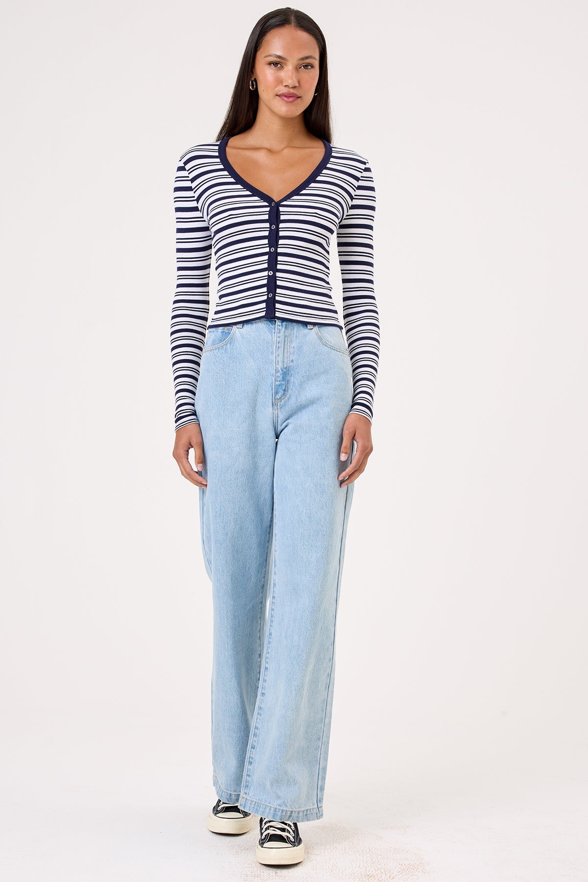 Zoé Breton Stripe Cardigan