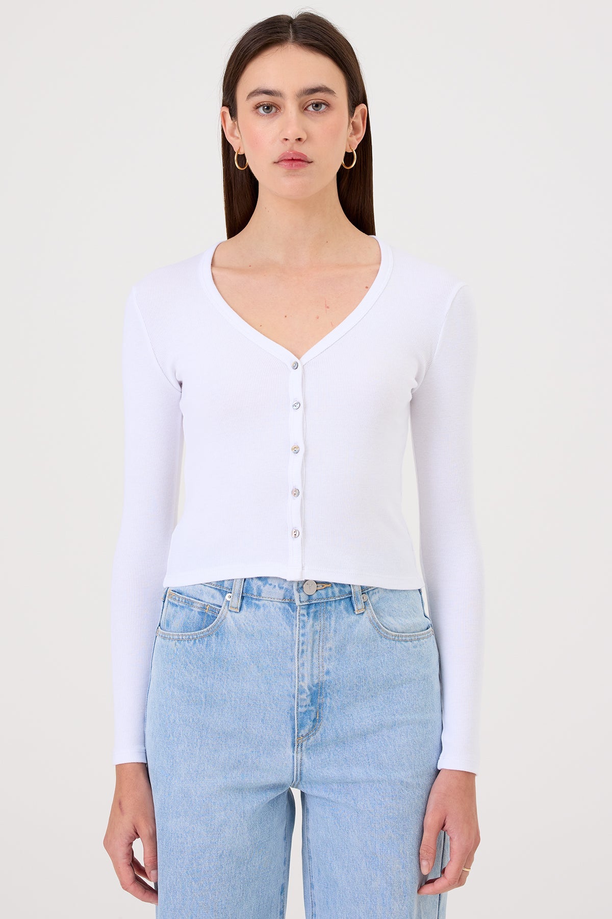 Zoé Mini Cardigan - Goldie LeWinter #color_white