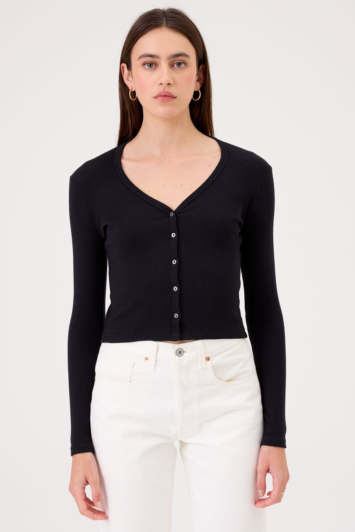 Zoé Mini Cardigan - Goldie LeWinter #color_black