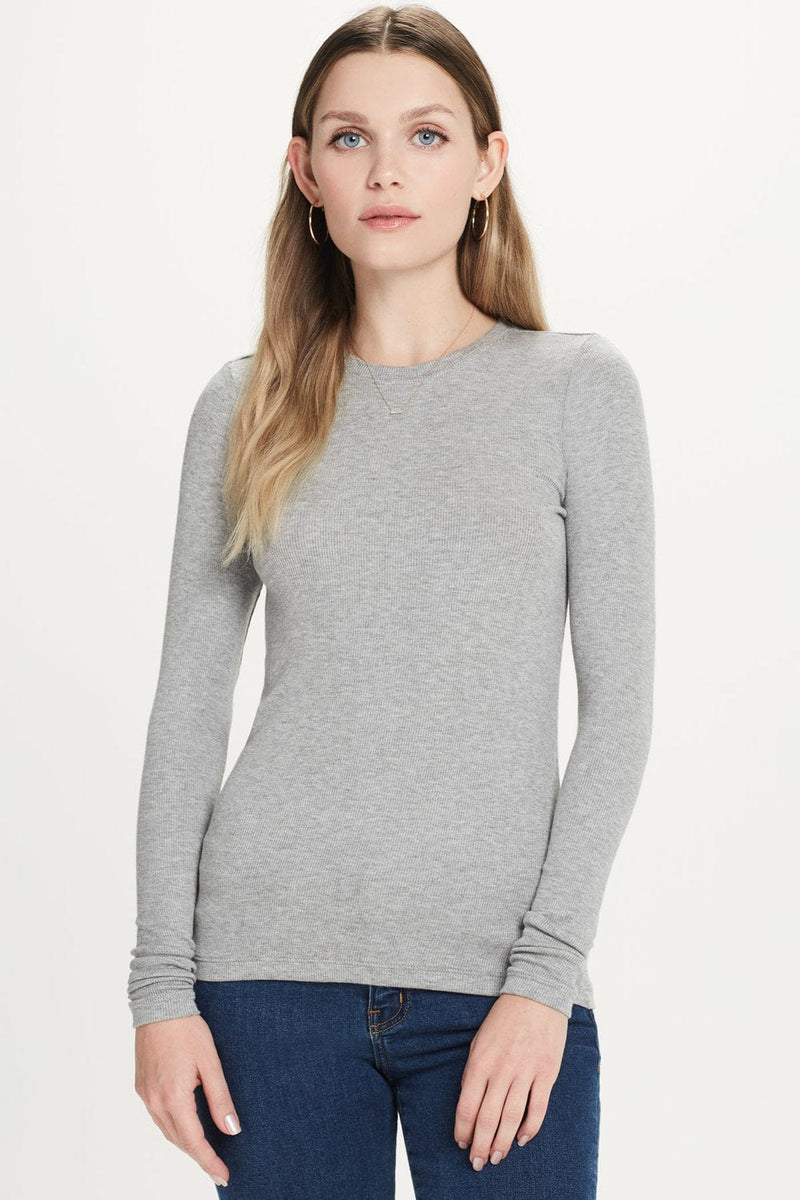 Ribbed Long Sleeve Tee - Goldie 